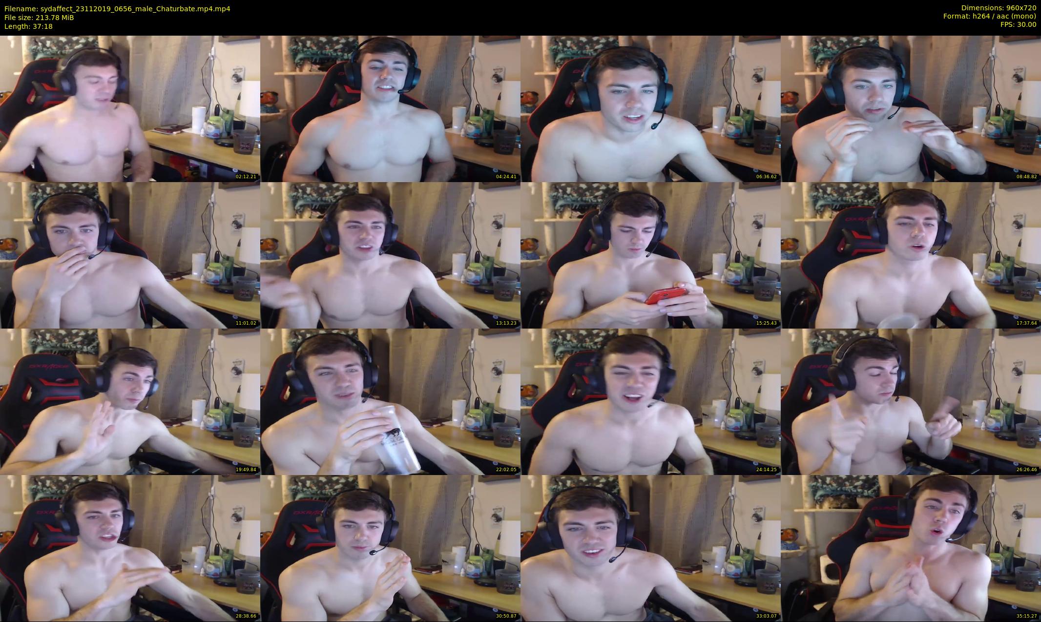 sydaffect — 38 minute Chaturbate male cam show recording, 720p, Nov 23, 2019