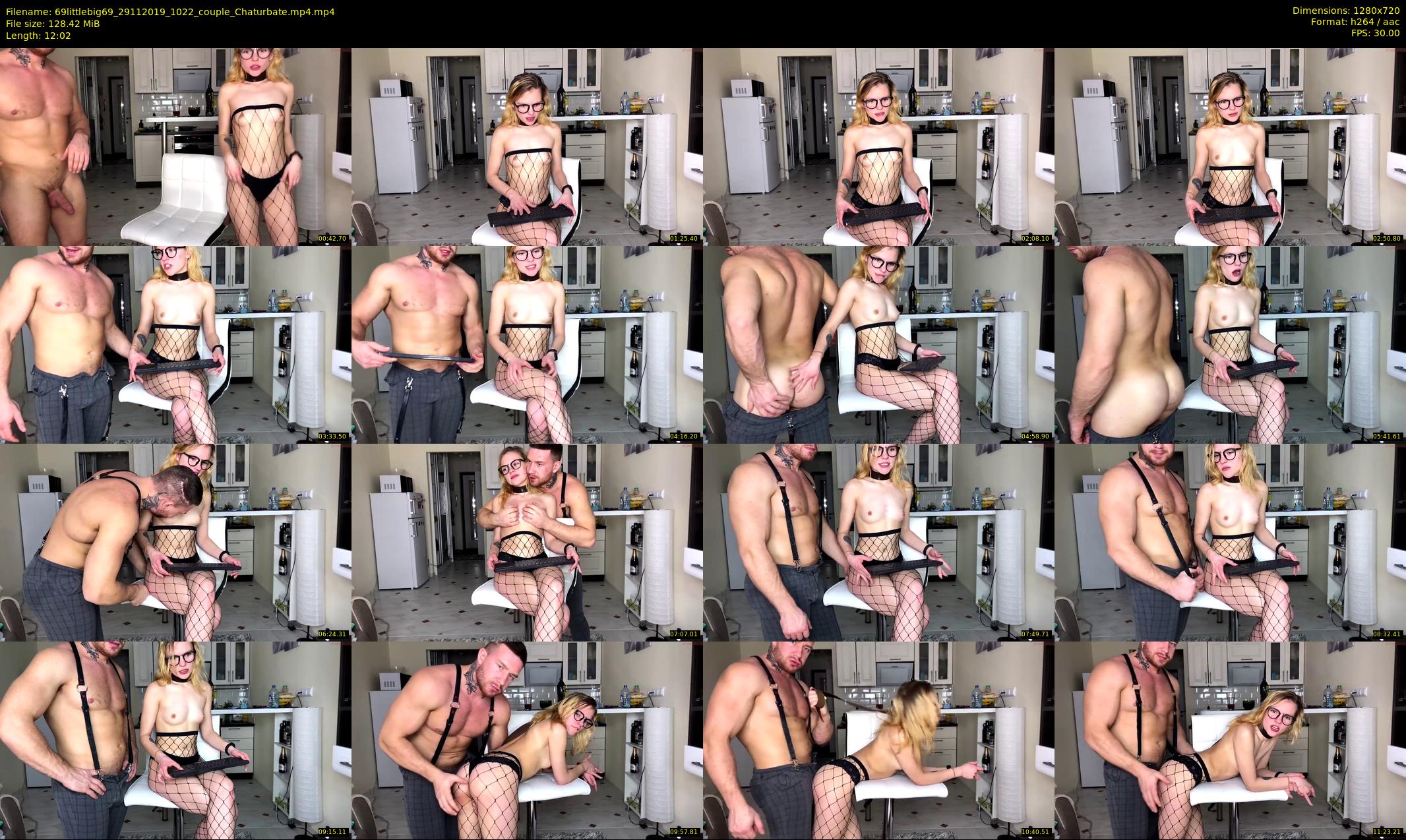 69littlebig69 — 13 minute Chaturbate couple cam show recording, 720p, Nov 29, 2019