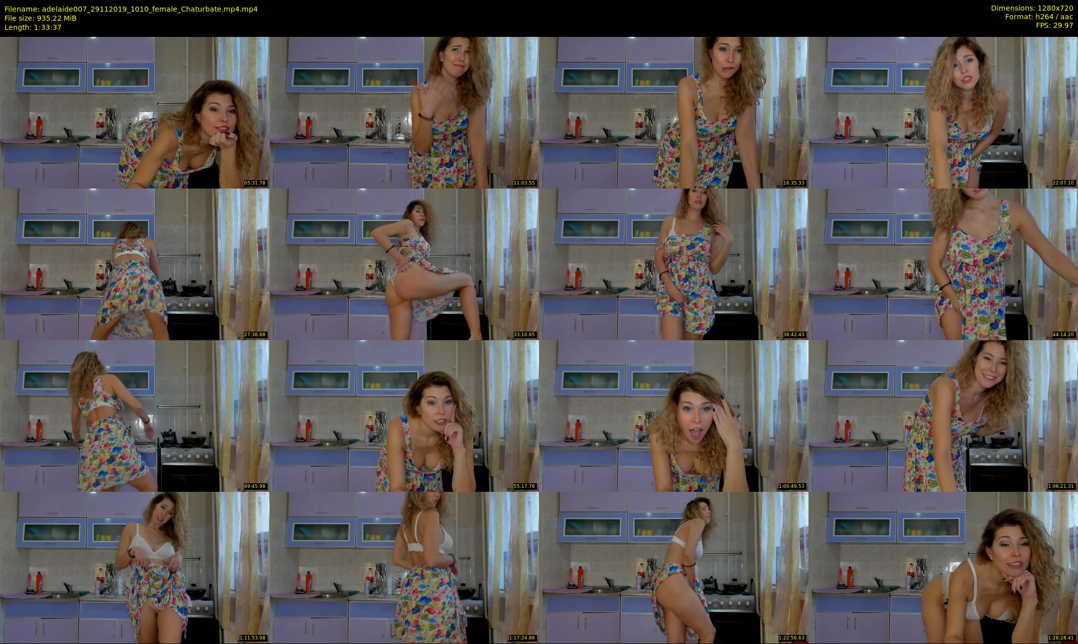 adelaide007 — 94 minute Chaturbate female cam show recording, 720p, Nov 29, 2019