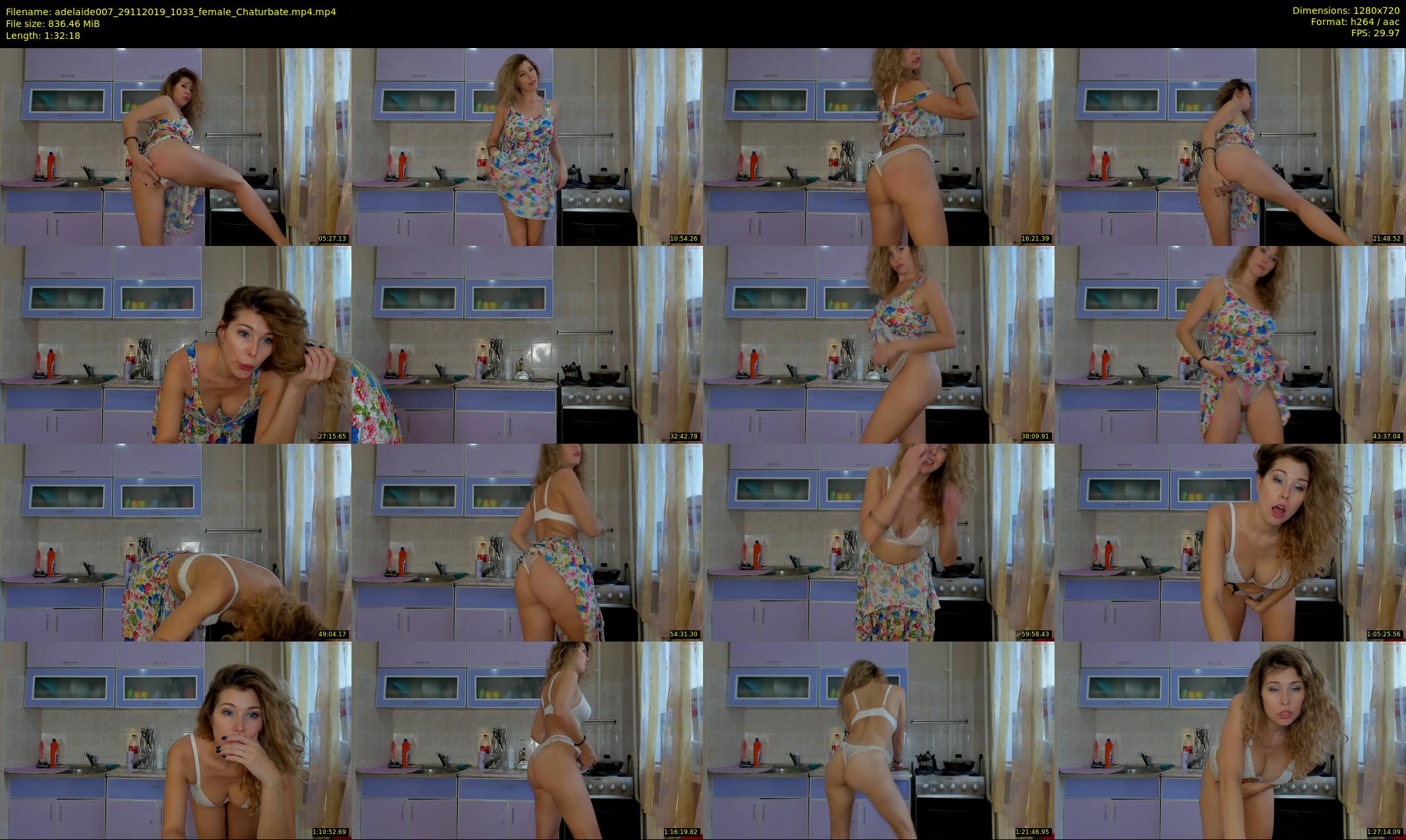 adelaide007 — 93 minute Chaturbate female cam show recording, 720p, Nov 29, 2019
