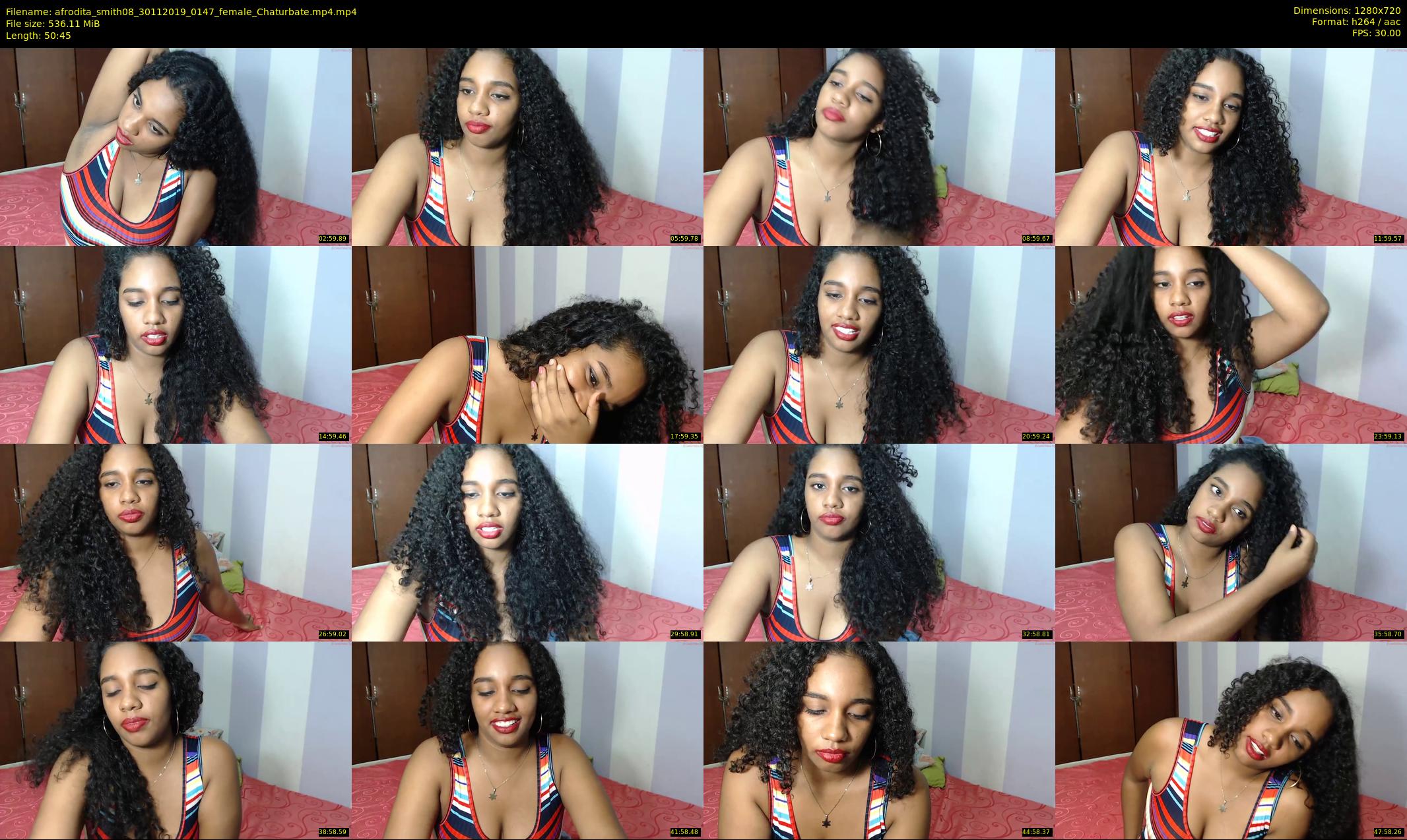 afrodita_smith08 — 51 minute Chaturbate female cam show recording, 720p, Nov 30, 2019