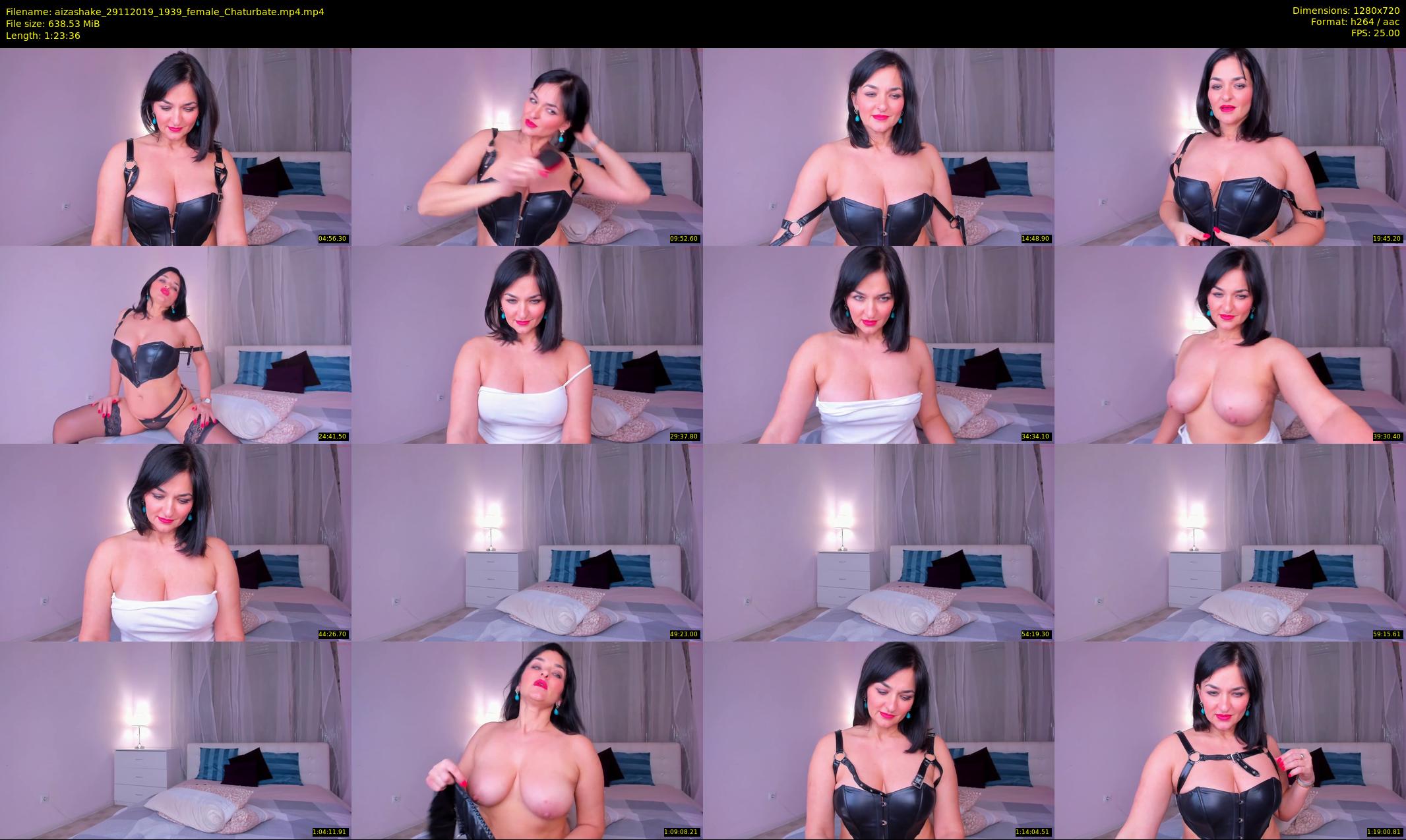 aizashake — 84 minute Chaturbate female cam show recording, 720p, Nov 29, 2019