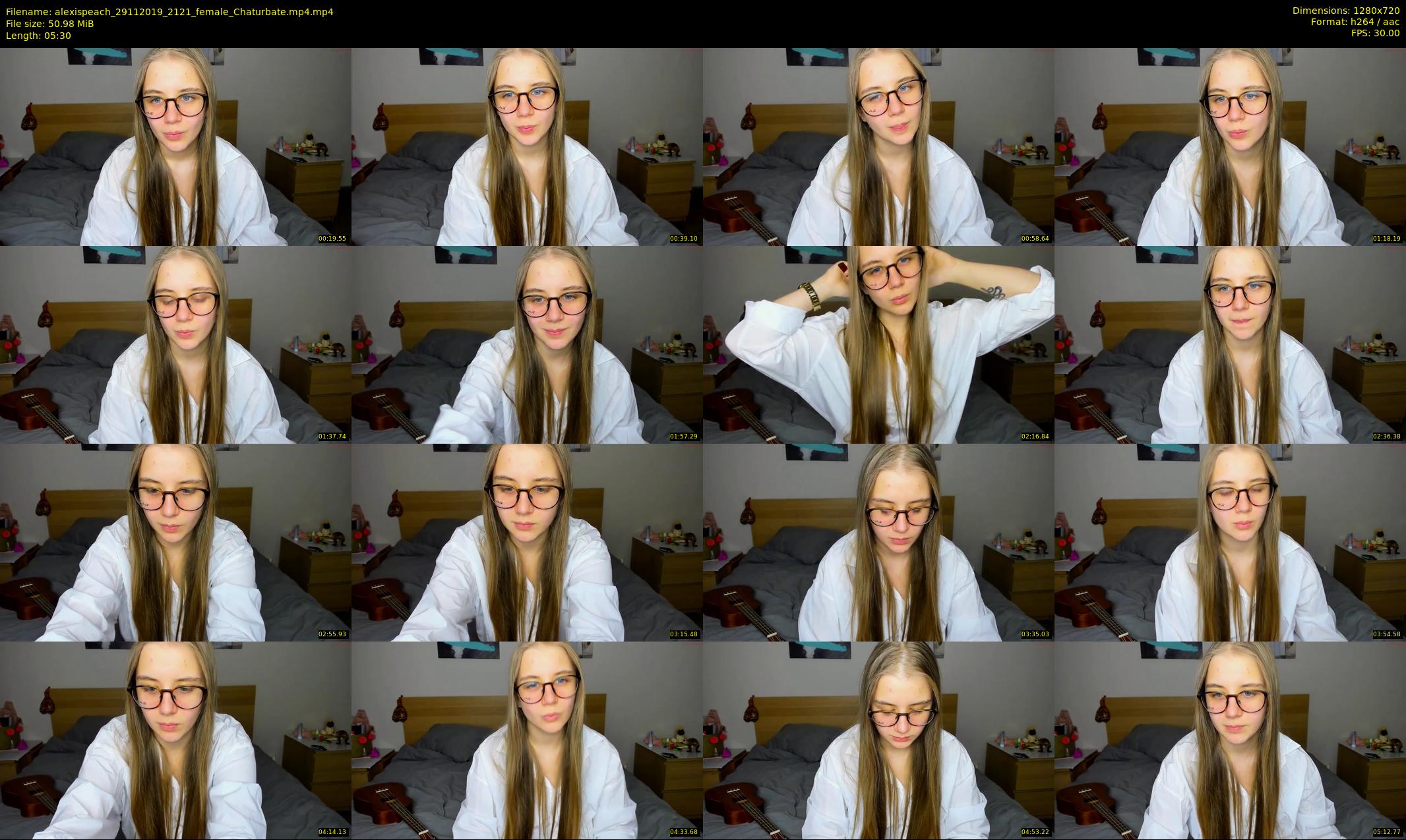 alexispeach — 6 minute Chaturbate female cam show recording, 720p, Nov 29, 2019