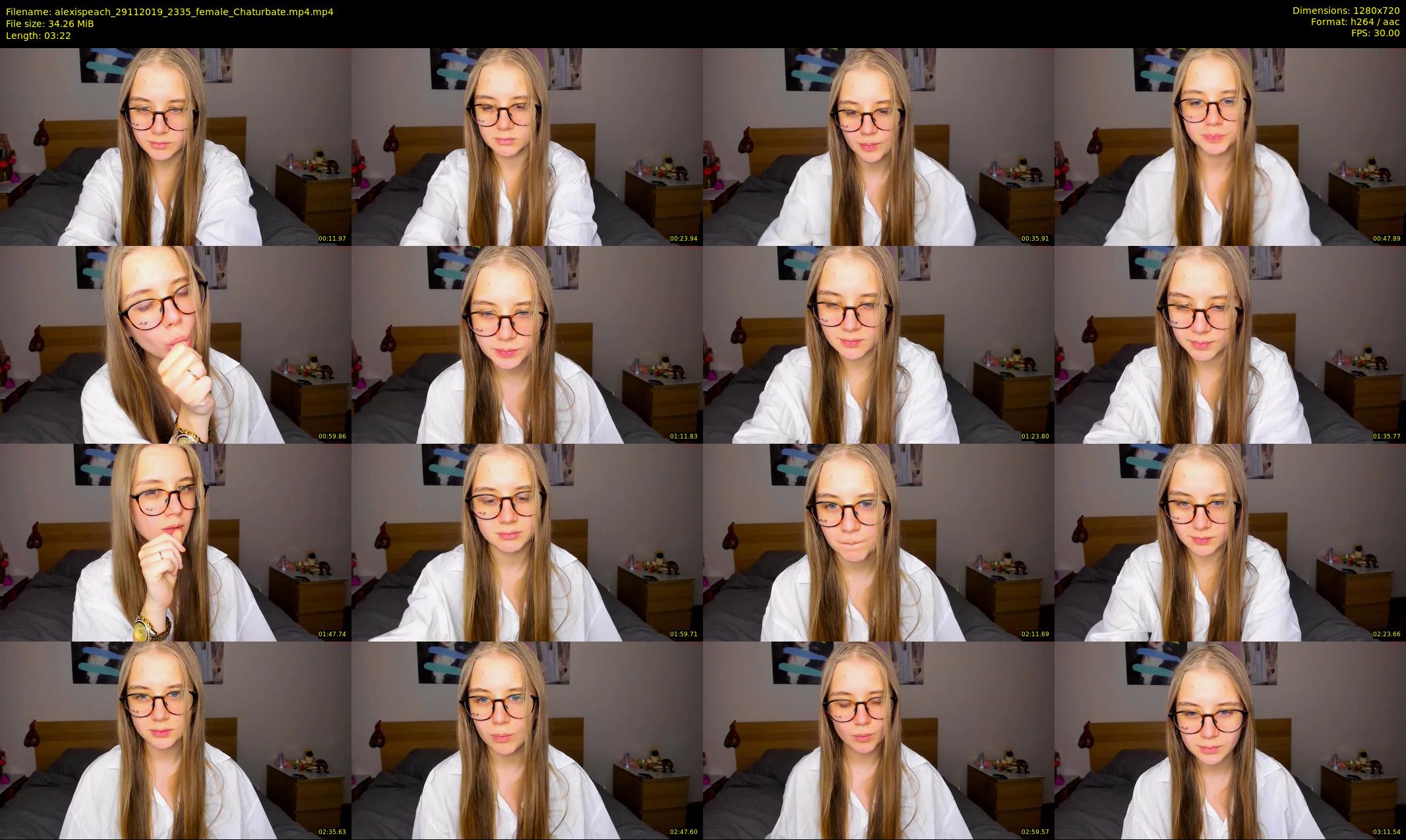 alexispeach — 4 minute Chaturbate female cam show recording, 720p, Nov 29, 2019