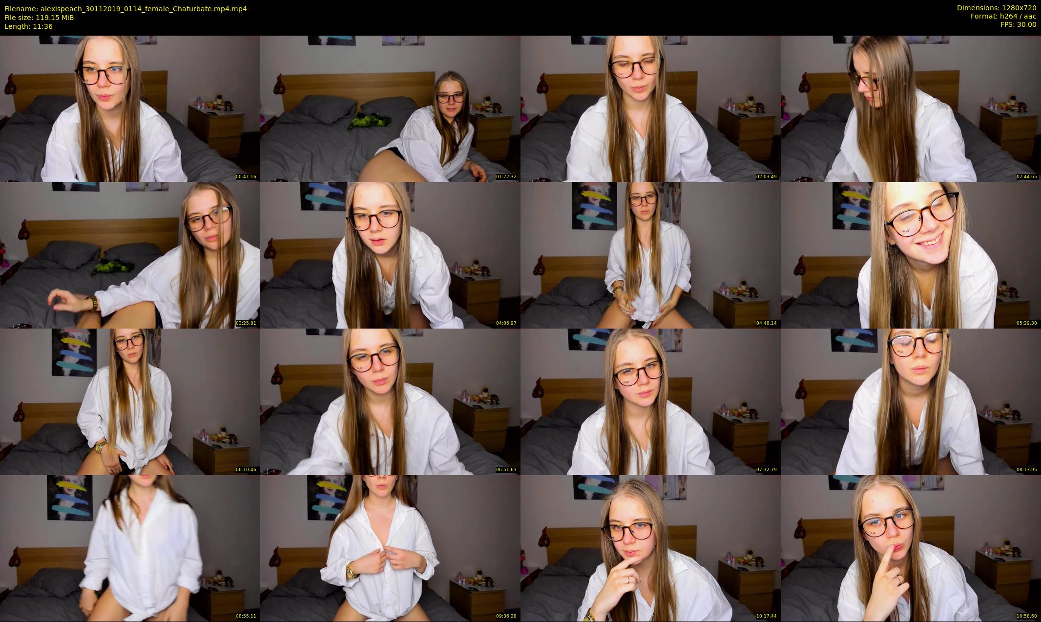 alexispeach — 12 minute Chaturbate female cam show recording, 720p, Nov 30, 2019