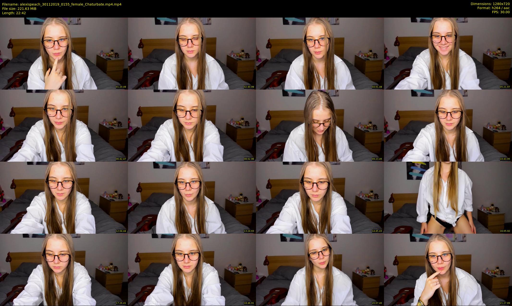 alexispeach — 23 minute Chaturbate female cam show recording, 720p, Nov 30, 2019