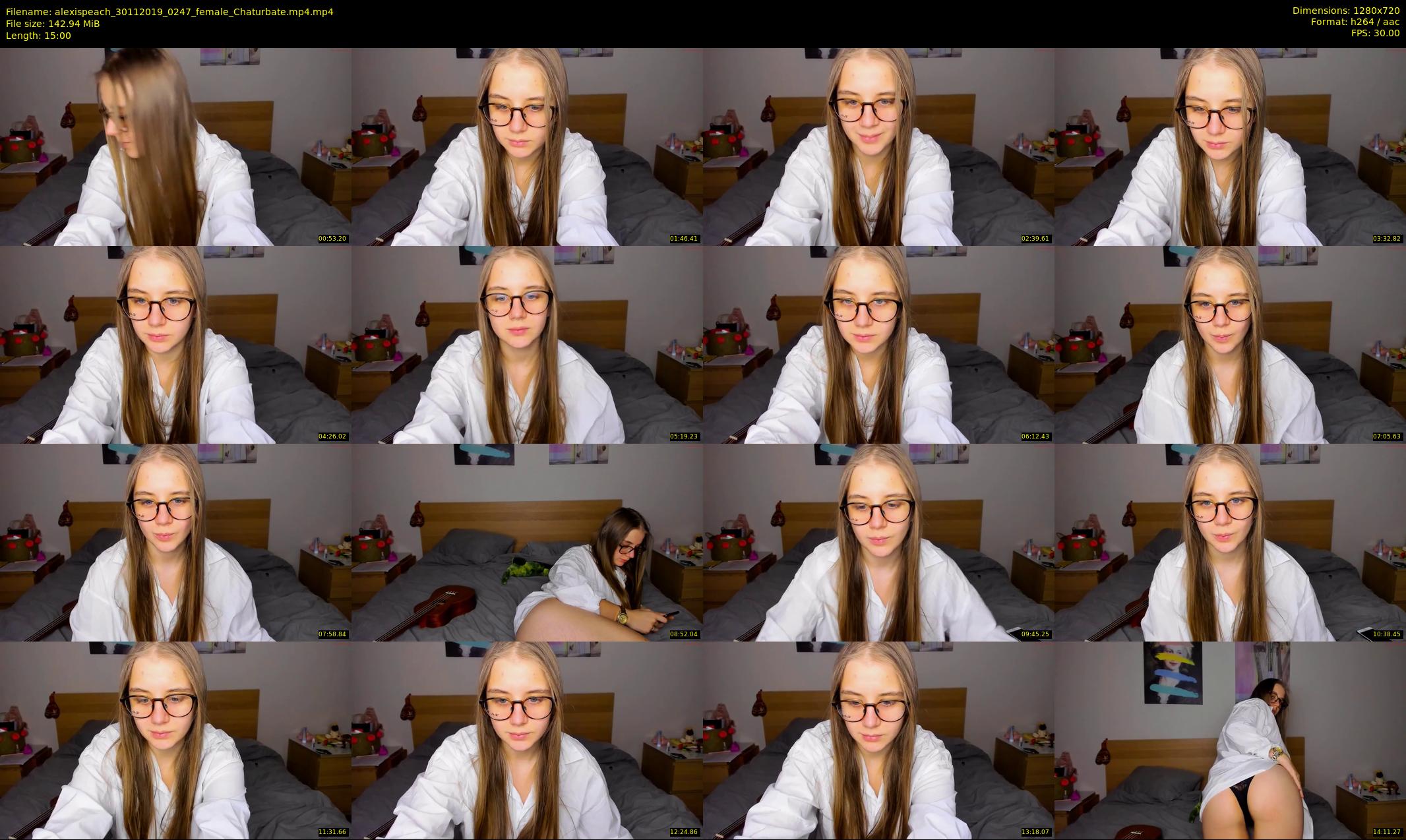 alexispeach — 15 minute Chaturbate female cam show recording, 720p, Nov 30, 2019