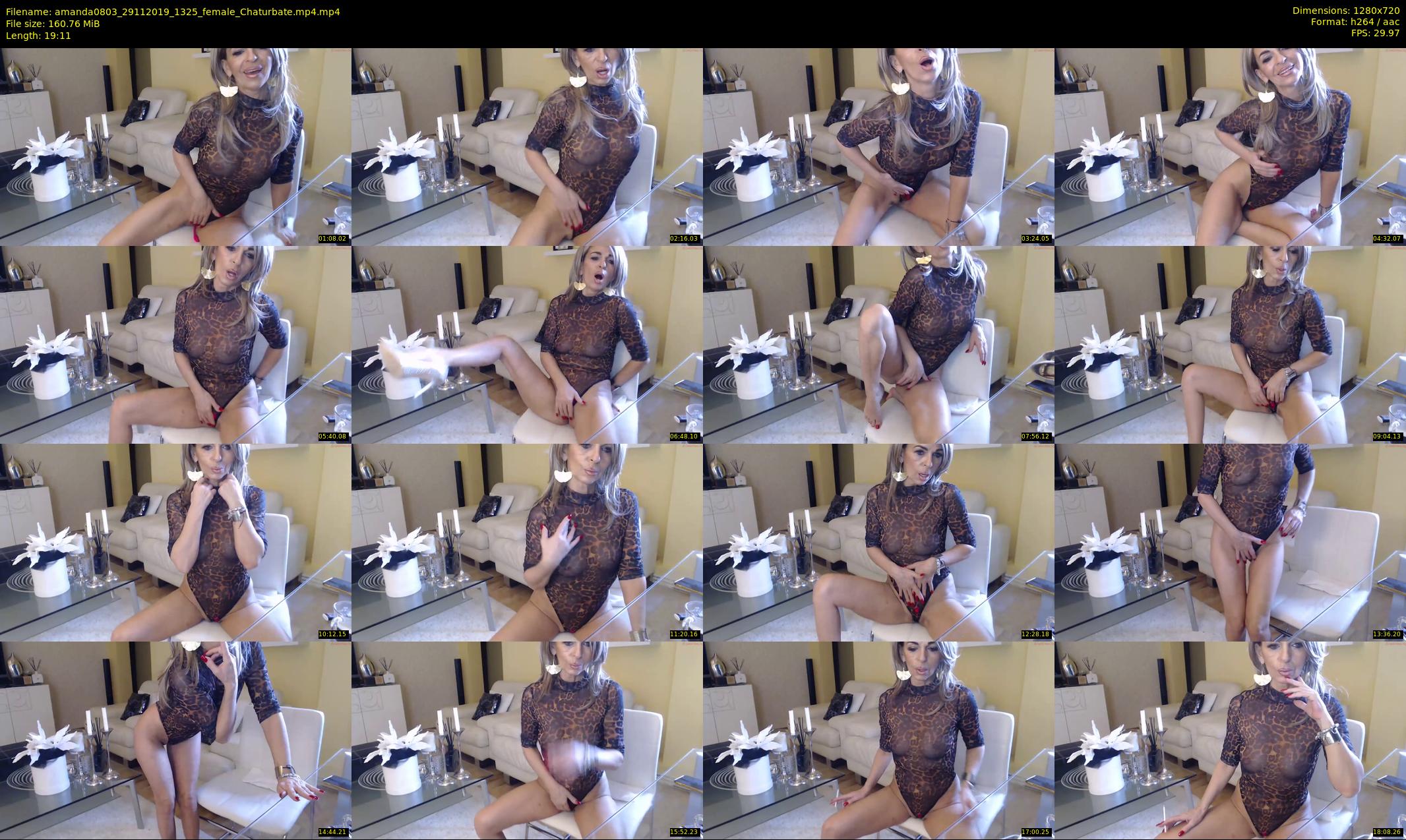 amanda0803 — 20 minute Chaturbate female cam show recording, 720p, Nov 29, 2019