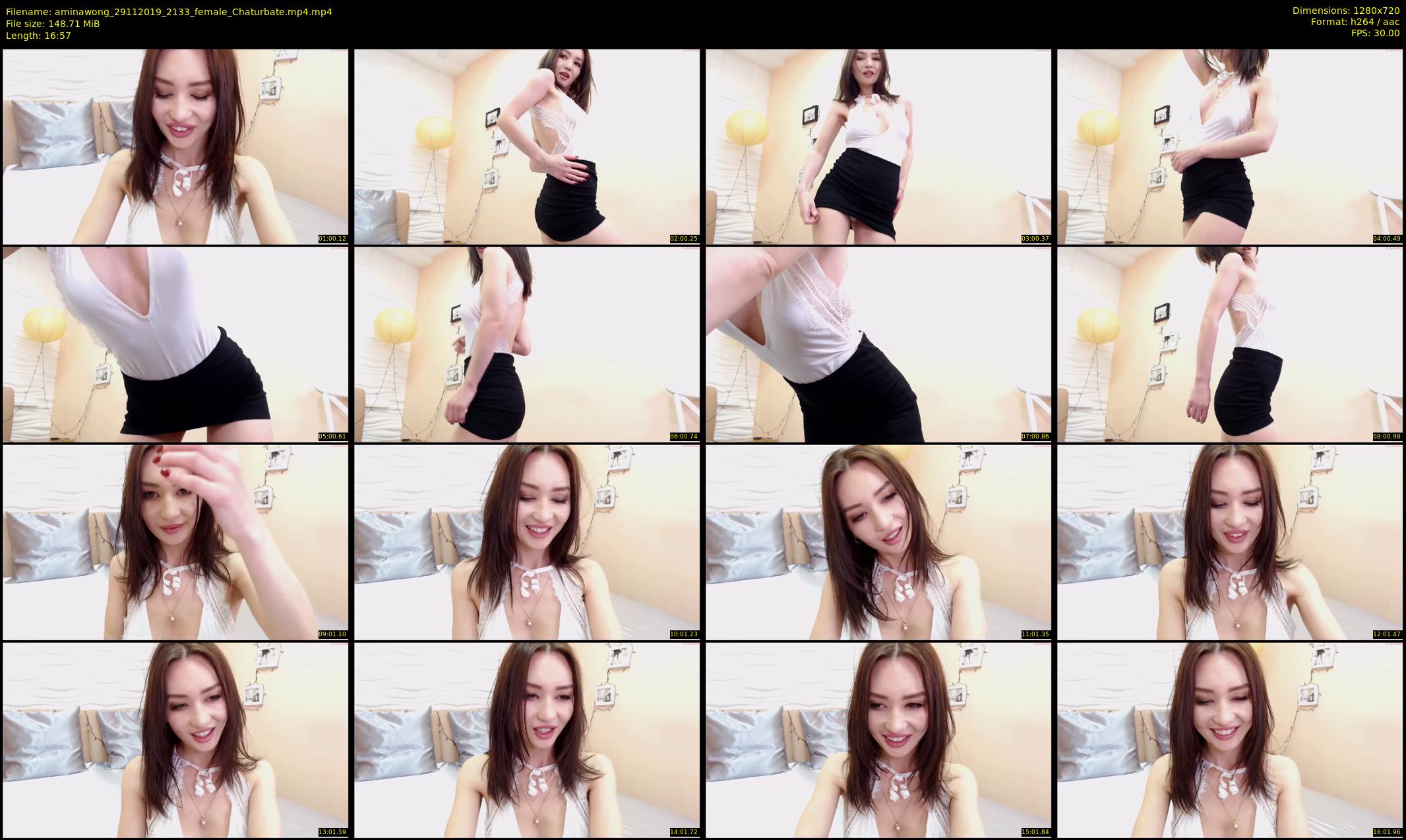 aminawong — 17 minute Chaturbate female cam show recording, 720p, Nov 29, 2019