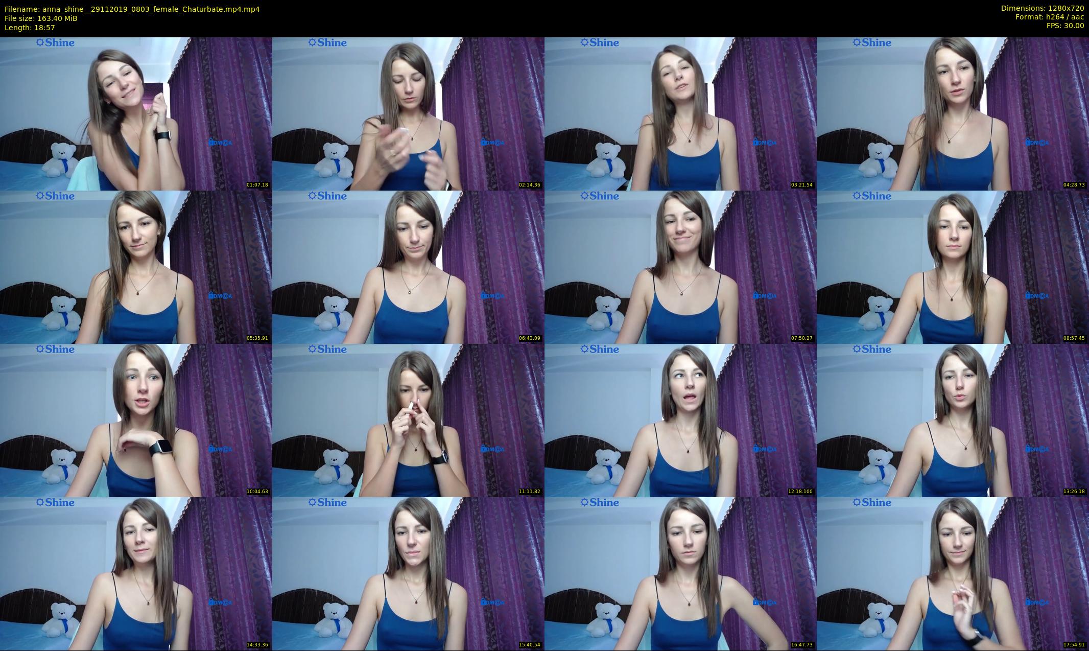 anna_shine_ — 19 minute Chaturbate female cam show recording, 720p, Nov 29, 2019