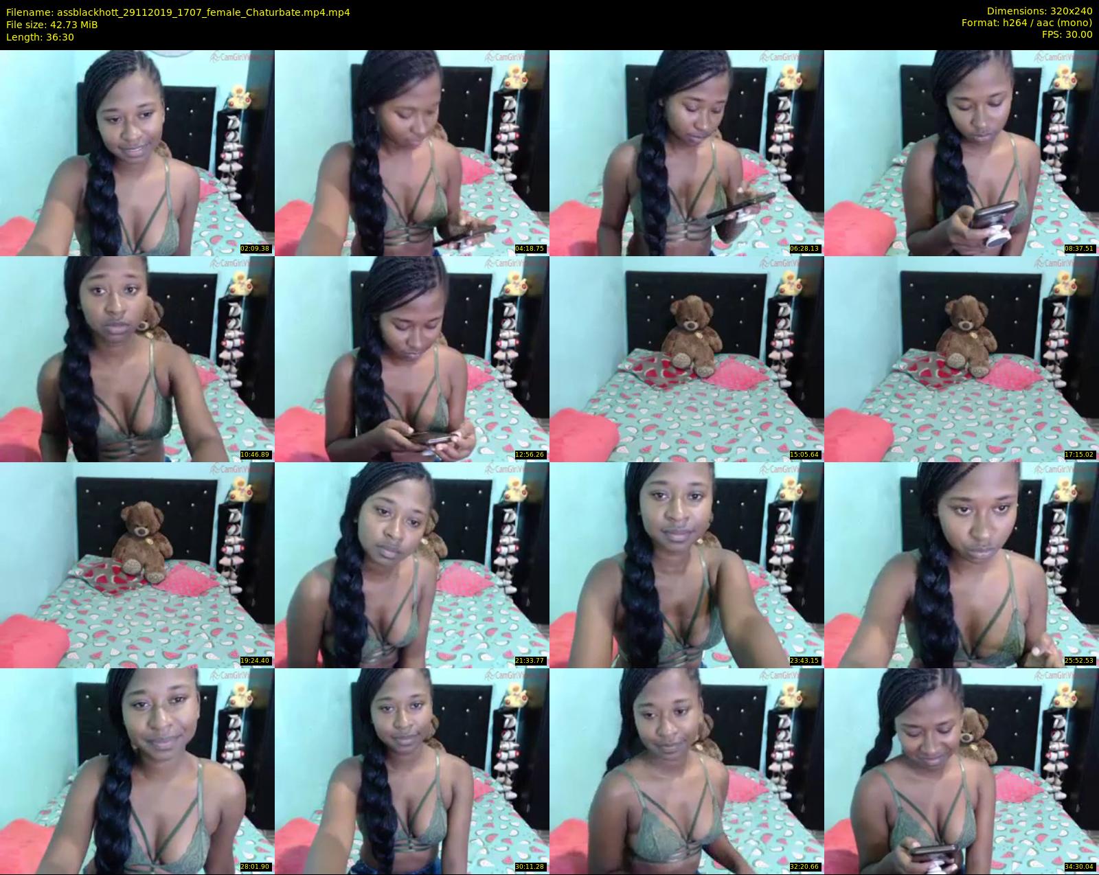 assblackhott — 37 minute Chaturbate female cam show recording, SD, Nov 29, 2019