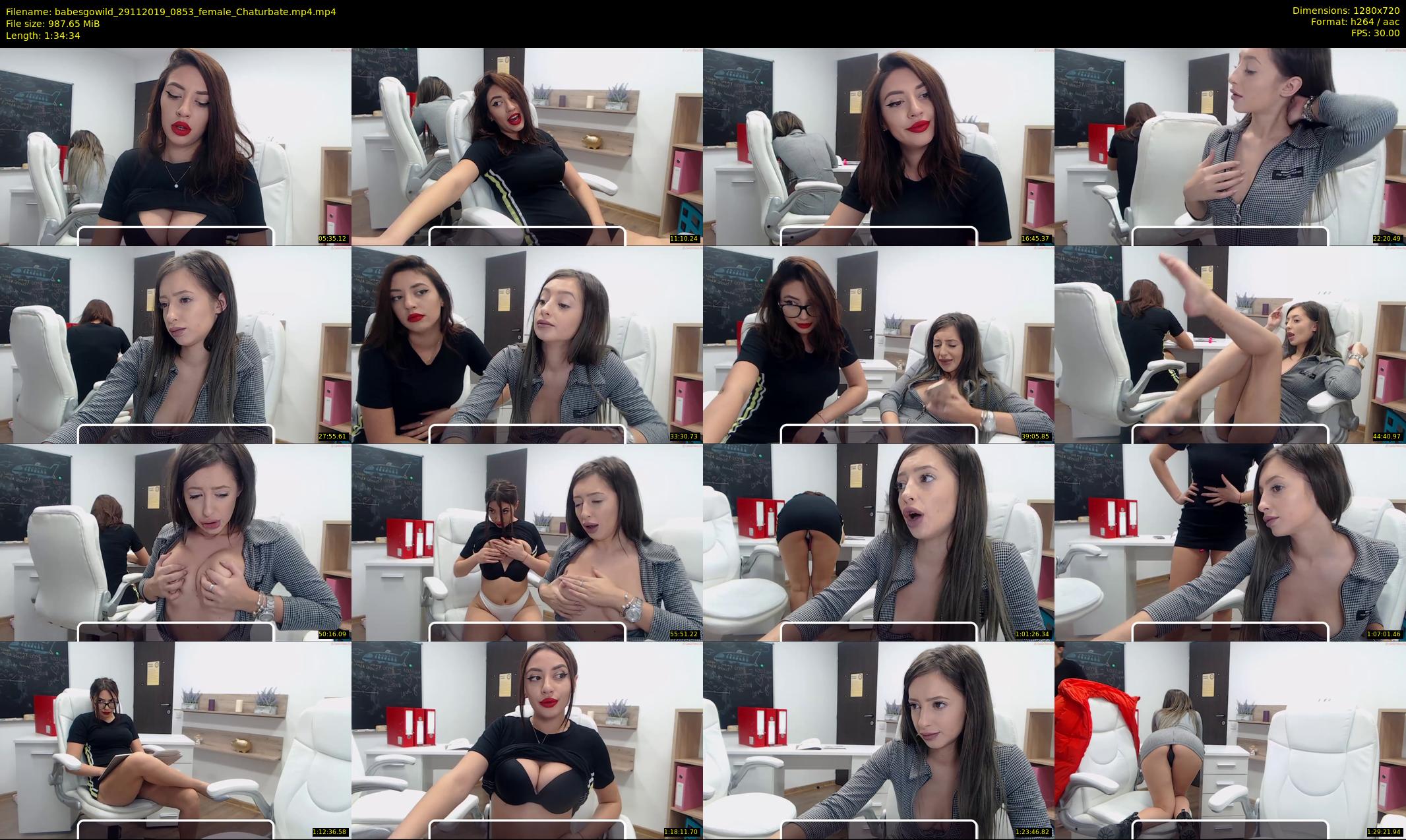 babesgowild — 95 minute Chaturbate couple cam show recording, 720p, Nov 29, 2019