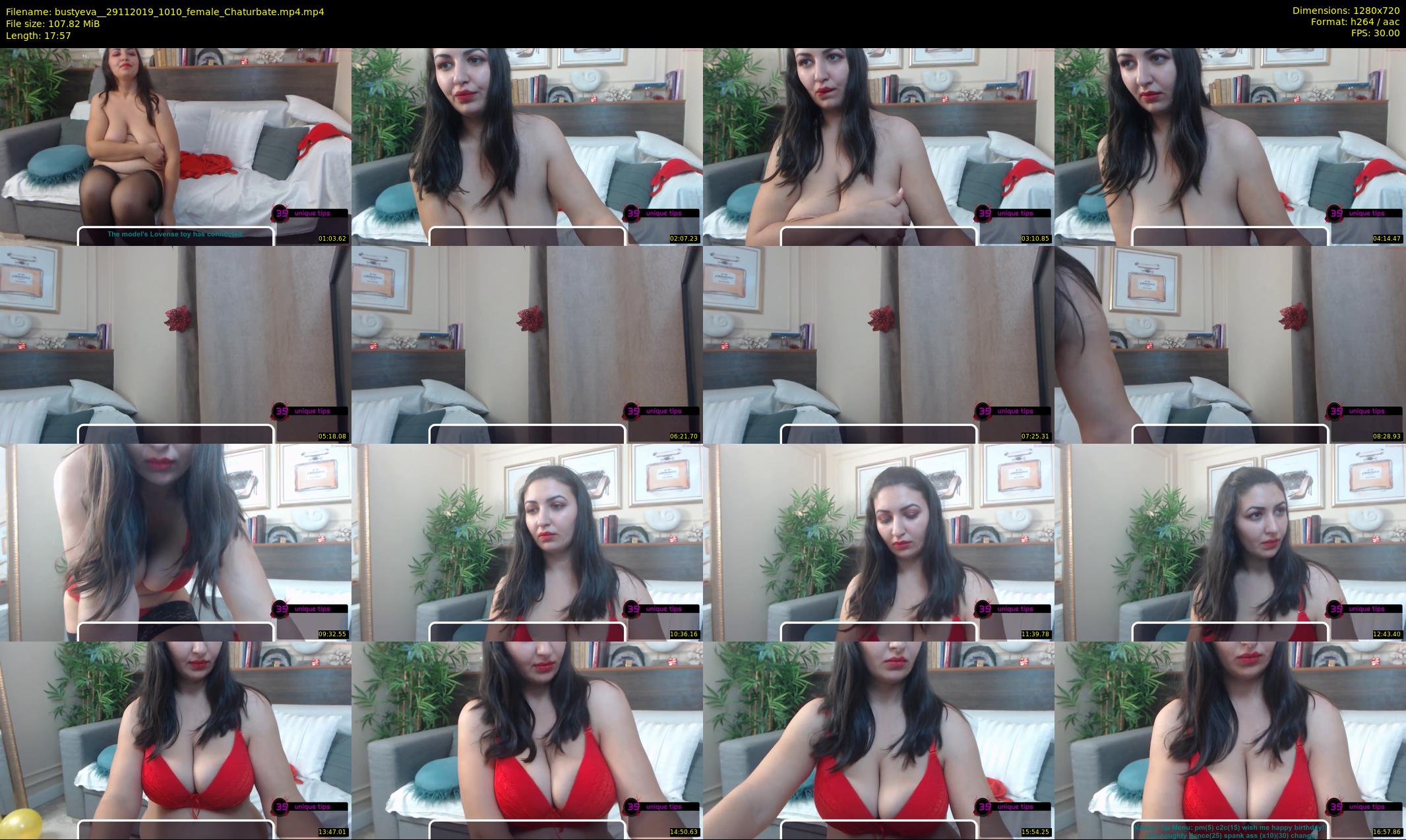 bustyeva_ — 18 minute Chaturbate female cam show recording, 720p, Nov 29, 2019