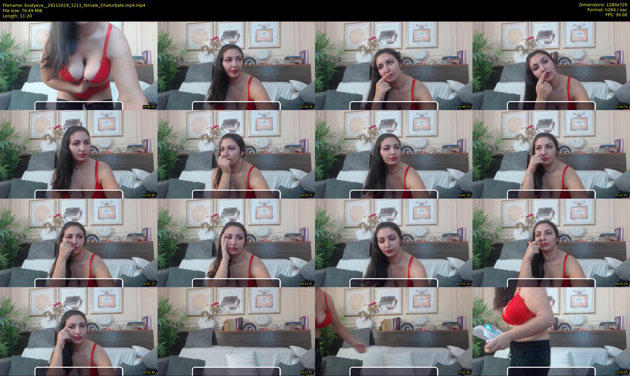 bustyeva_ — 12 minute Chaturbate female cam show recording, 720p, Nov 29, 2019