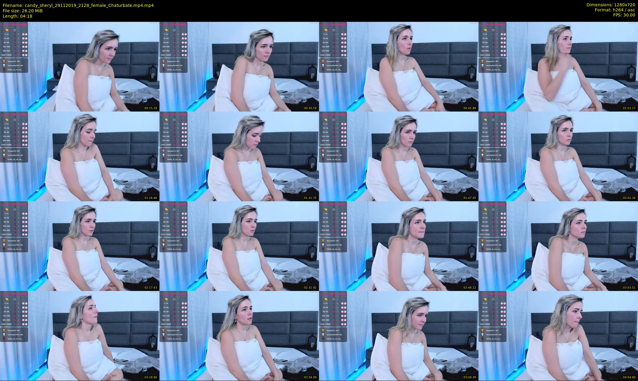 candy_sheryl — 5 minute Chaturbate female cam show recording, 720p, Nov 29, 2019