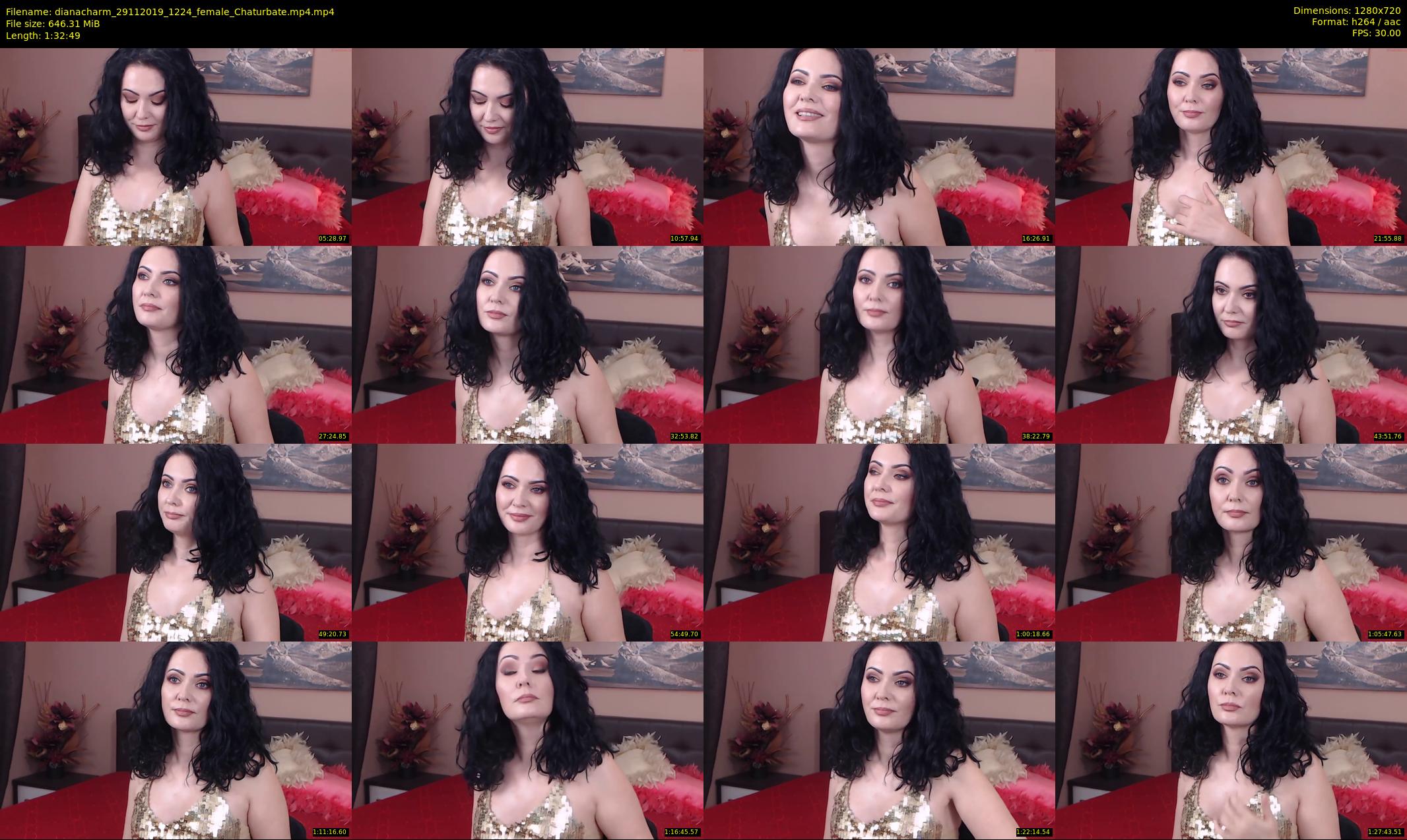 dianacharm — 93 minute Chaturbate female cam show recording, 720p, Nov 29, 2019