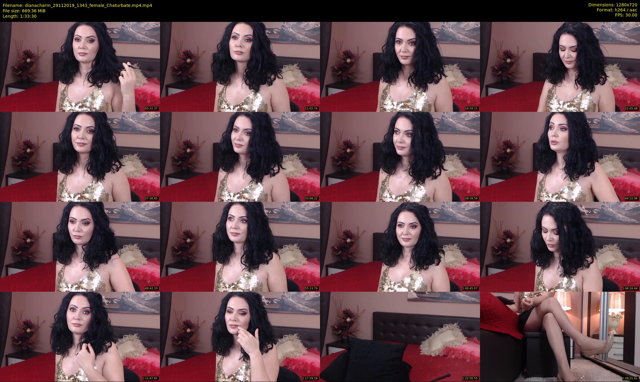 dianacharm — 94 minute Chaturbate female cam show recording, 720p, Nov 29, 2019