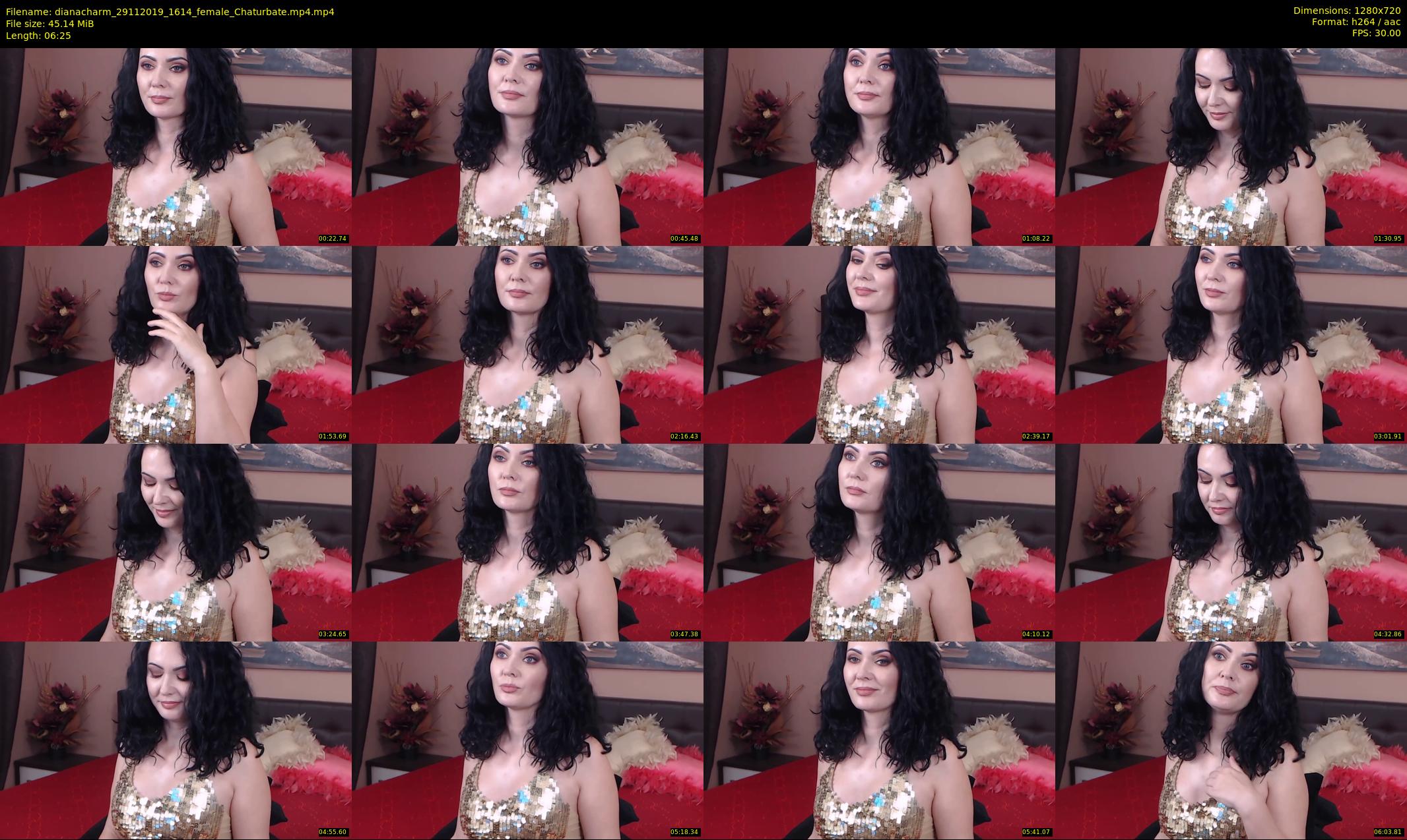 dianacharm — 7 minute Chaturbate female cam show recording, 720p, Nov 29, 2019