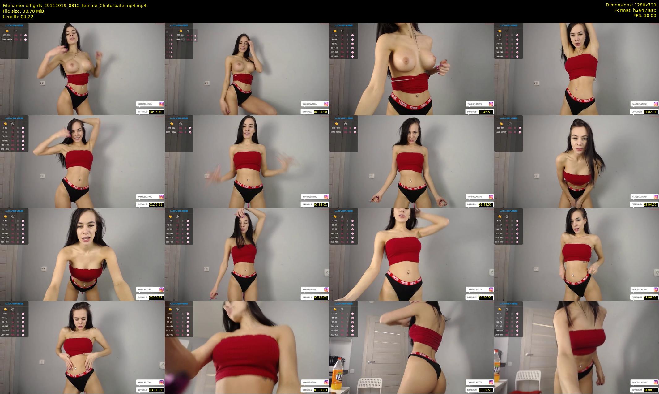 diffgirls — 5 minute Chaturbate female cam show recording, 720p, Nov 29, 2019
