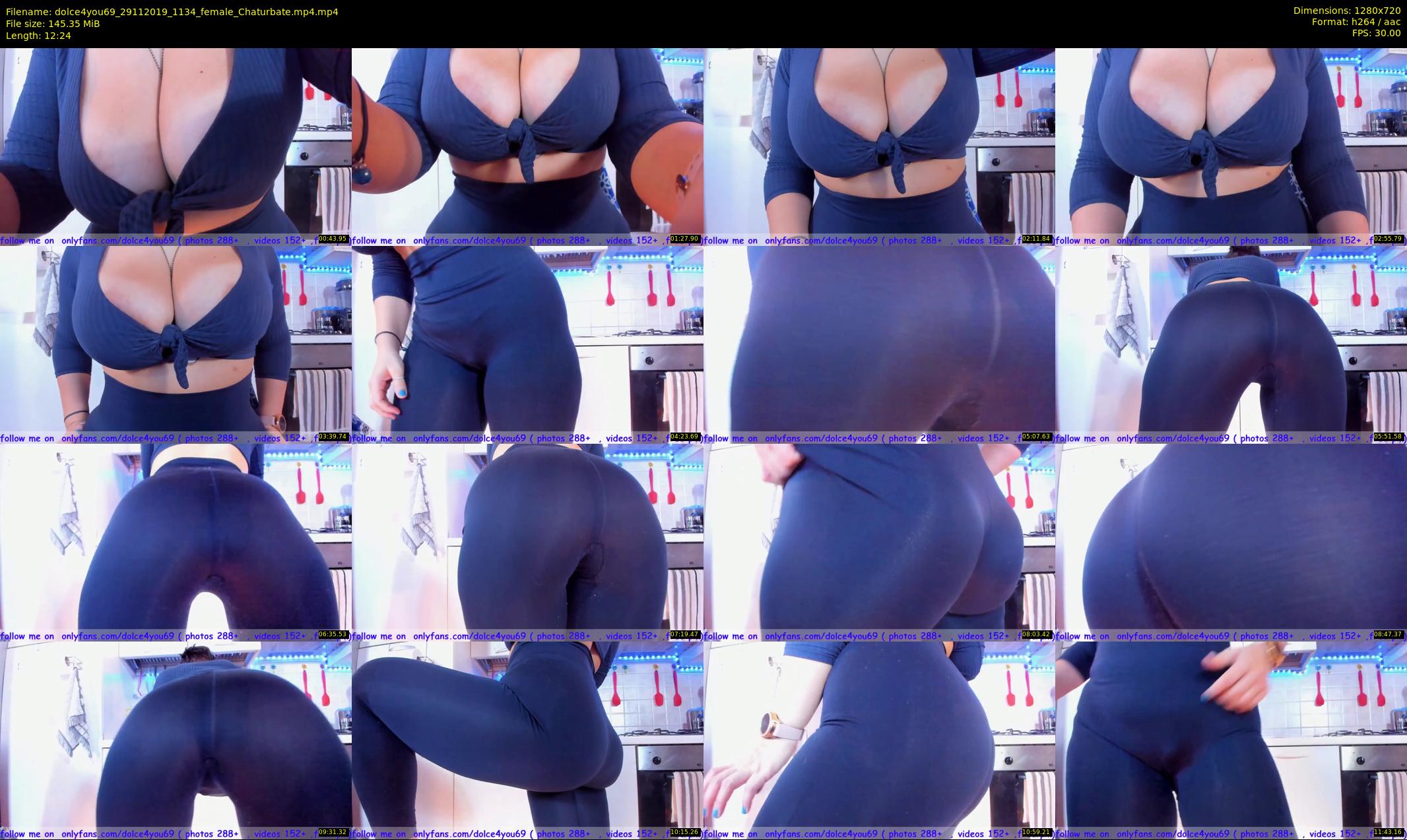 dolce4you69 — 13 minute Chaturbate female cam show recording, 720p, Nov 29, 2019
