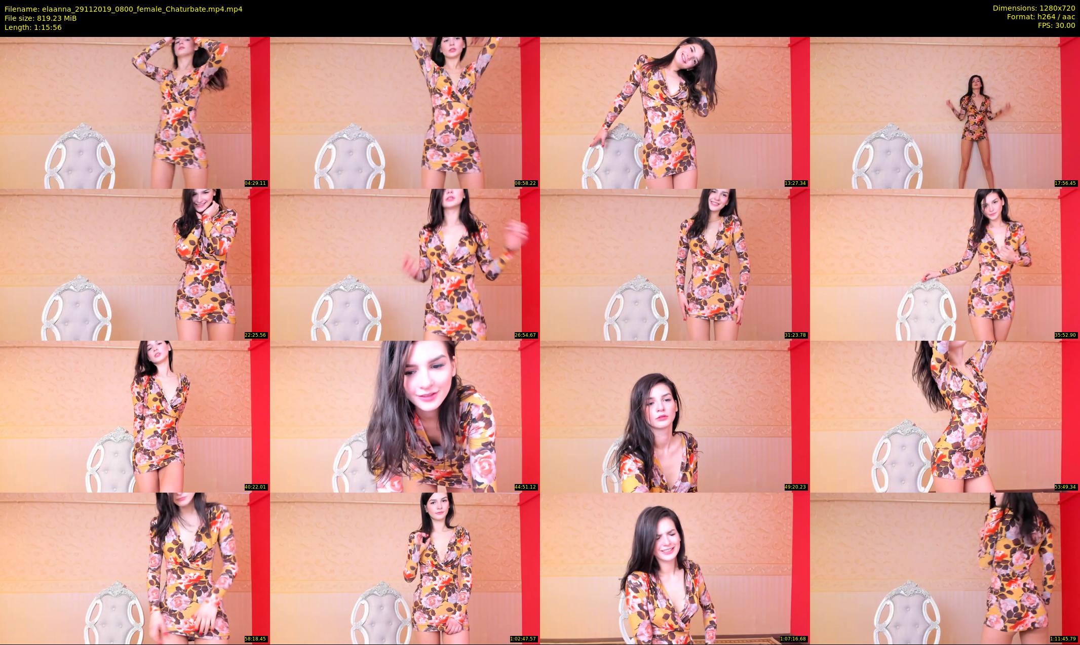 elaanna — 76 minute Chaturbate female cam show recording, 720p, Nov 29, 2019