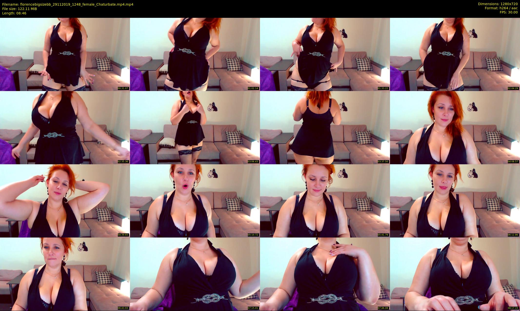 florencebigsizebb — 9 minute Chaturbate female cam show recording, 720p, Nov 29, 2019