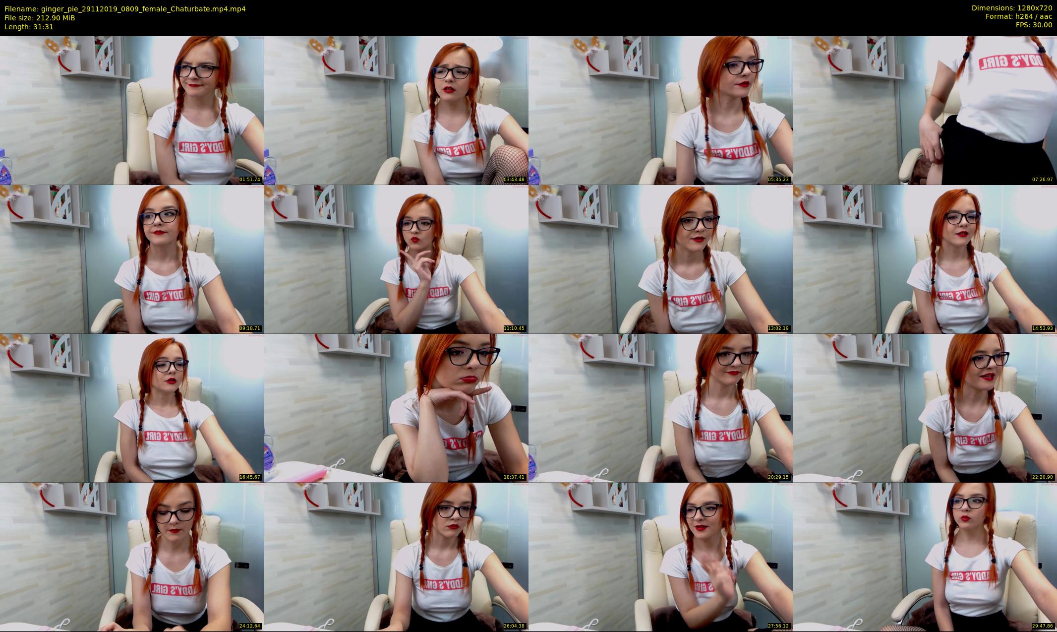 ginger_pie — 32 minute Chaturbate female cam show recording, 720p, Nov 29, 2019