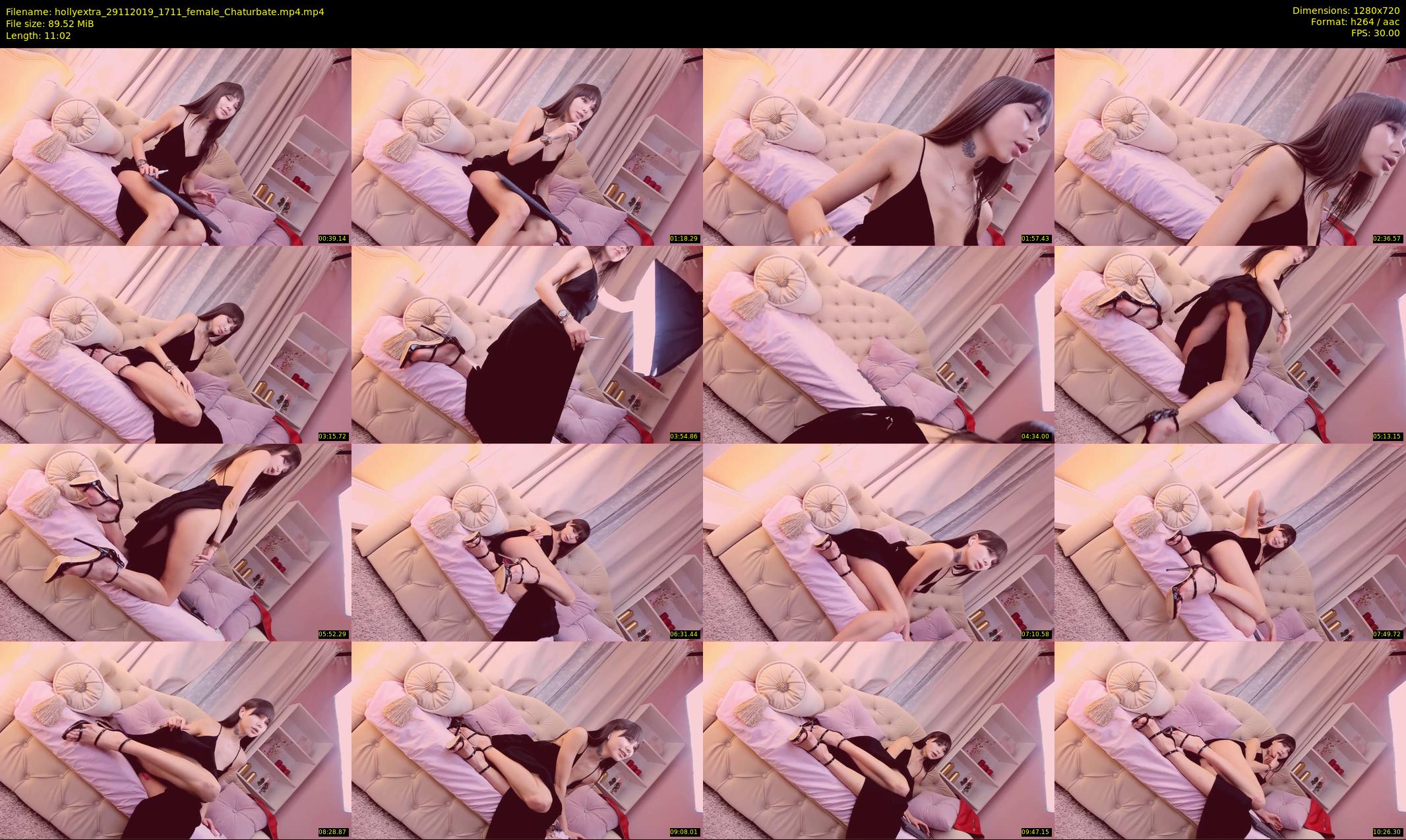 hollyextra — 12 minute Chaturbate female cam show recording, 720p, Nov 29, 2019
