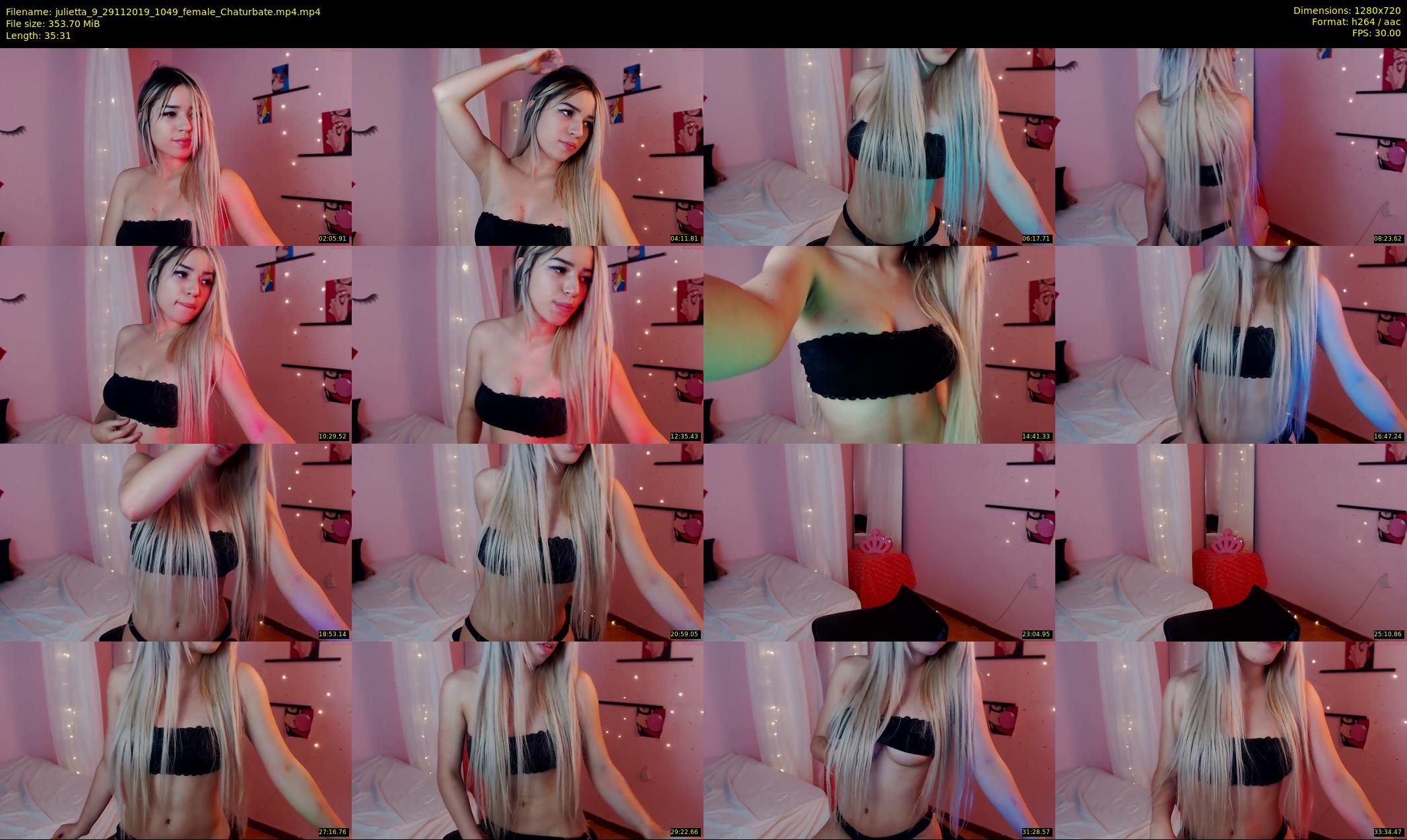 julietta_9 — 36 minute Chaturbate female cam show recording, 720p, Nov 29, 2019