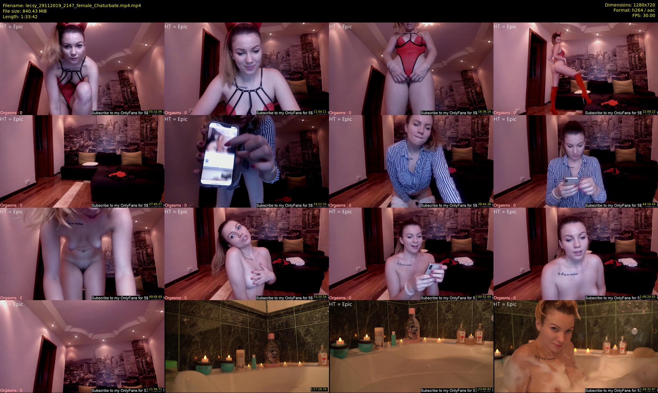 lecsy — 94 minute Chaturbate female cam show recording, 720p, Nov 29, 2019