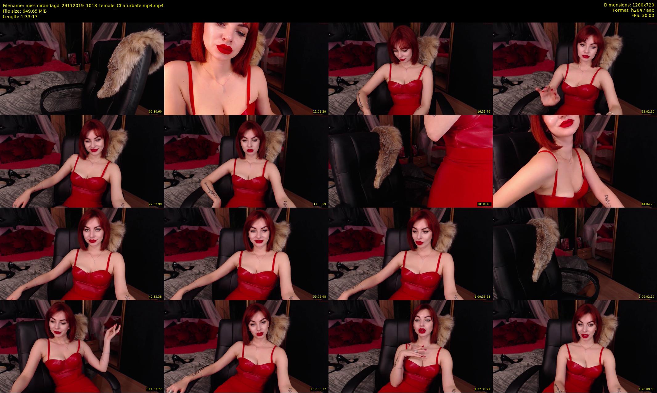 missmirandagd — 94 minute Chaturbate female cam show recording, 720p, Nov 29, 2019