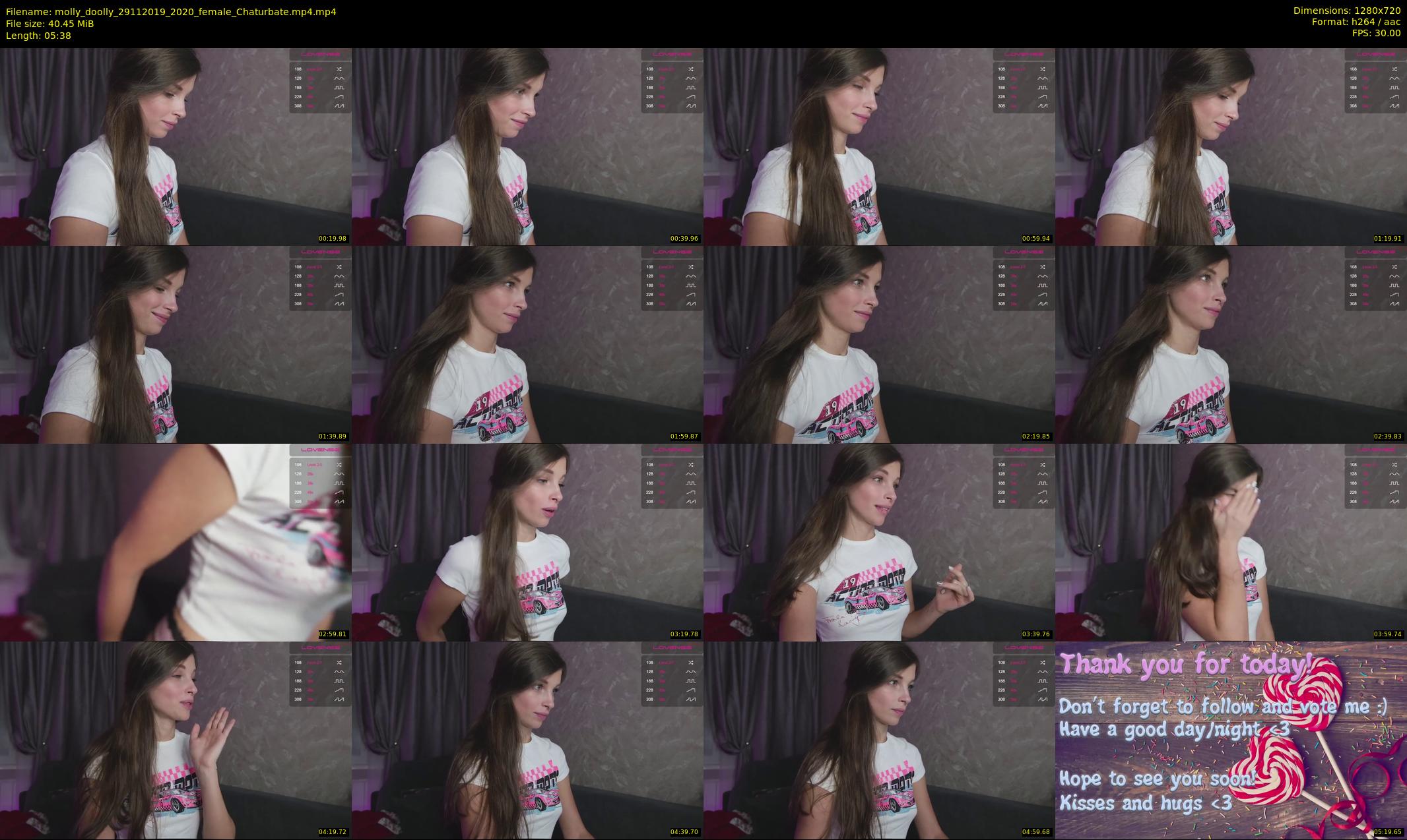 molly_doolly — 6 minute Chaturbate female cam show recording, 720p, Nov 29, 2019