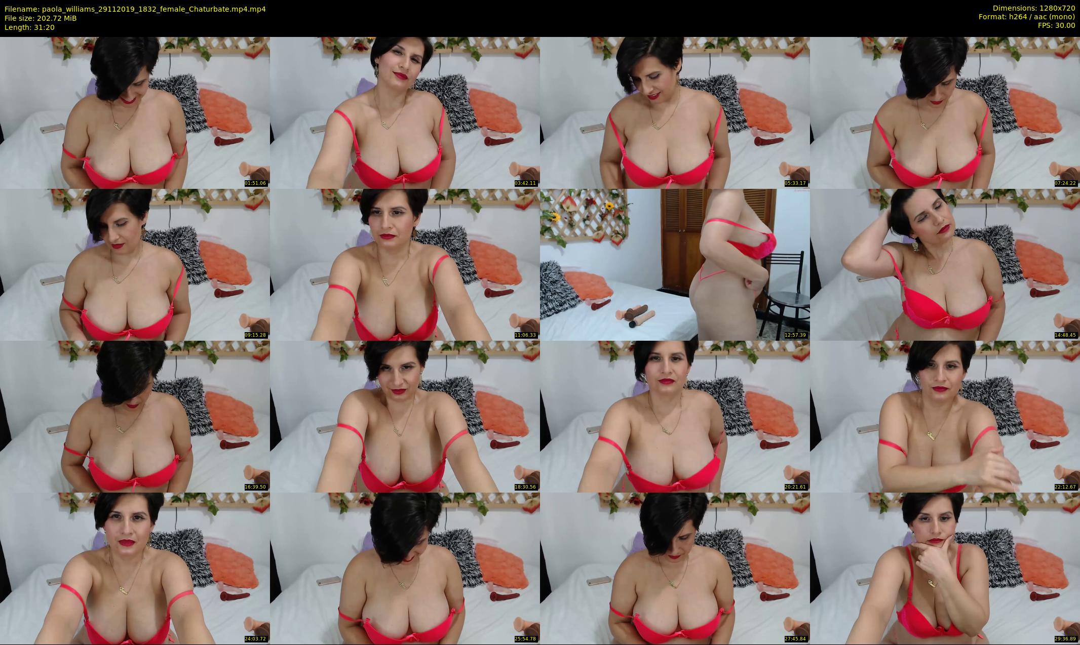 paola_williams — 32 minute Chaturbate female cam show recording, 720p, Nov 29, 2019