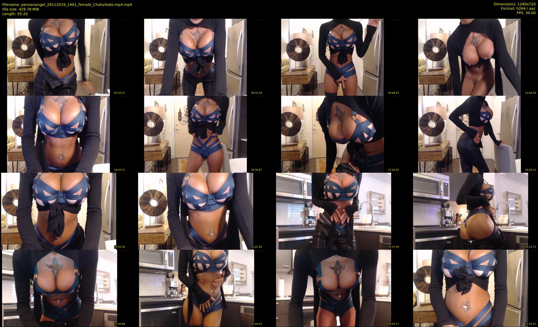 persianangel — 56 minute Chaturbate female cam show recording, 720p, Nov 29, 2019
