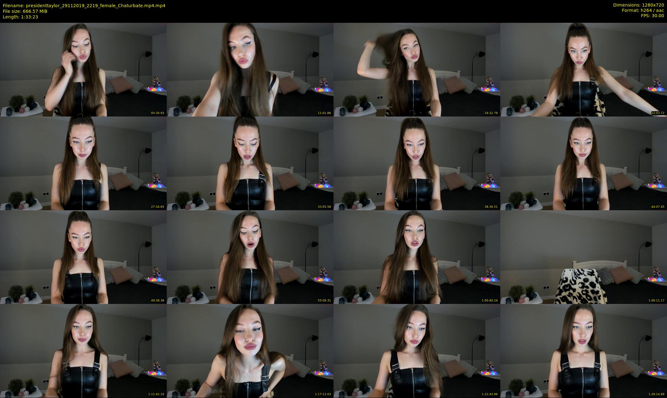 presidenttaylor — 94 minute Chaturbate female cam show recording, 720p, Nov 29, 2019