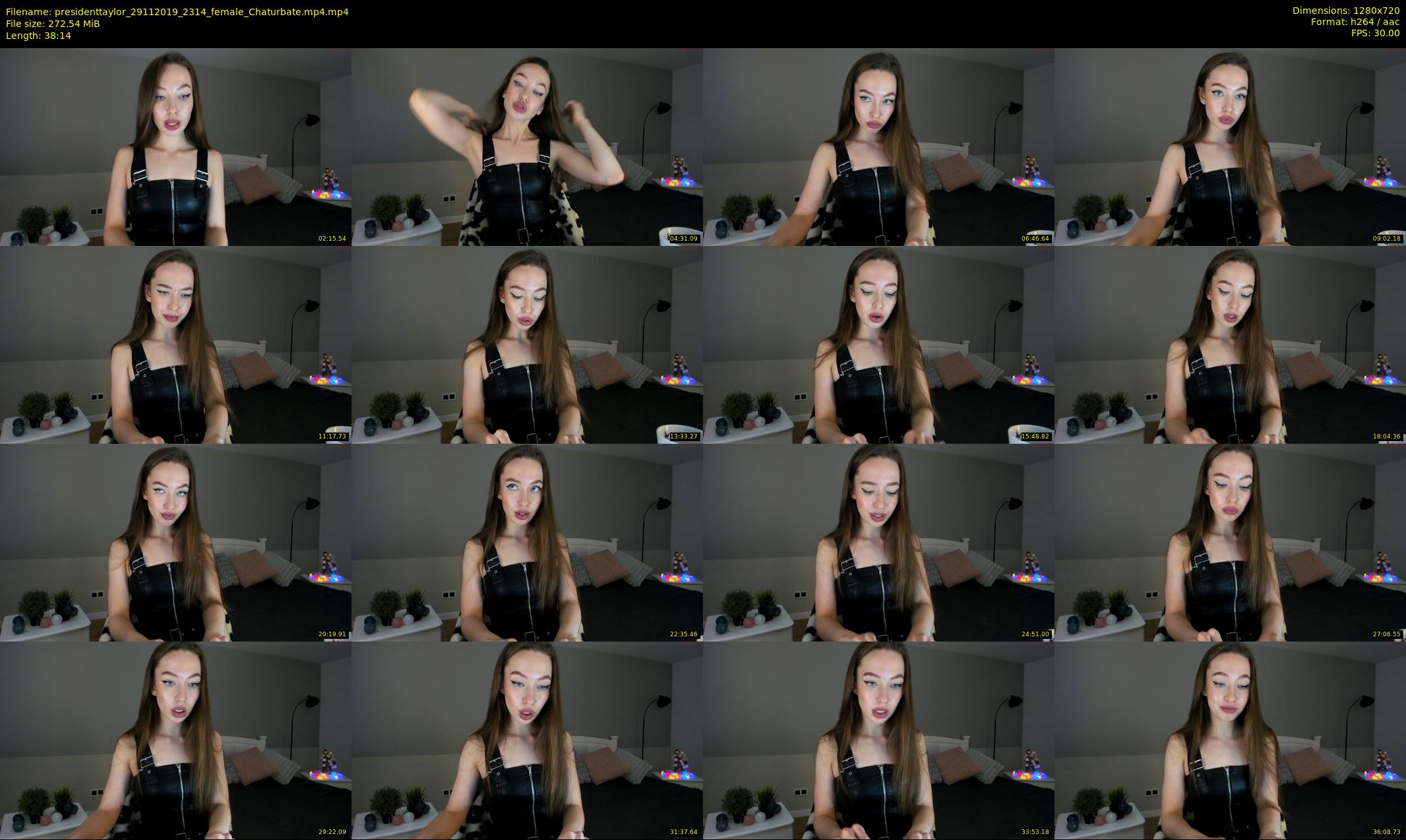 presidenttaylor — 39 minute Chaturbate female cam show recording, 720p, Nov 29, 2019