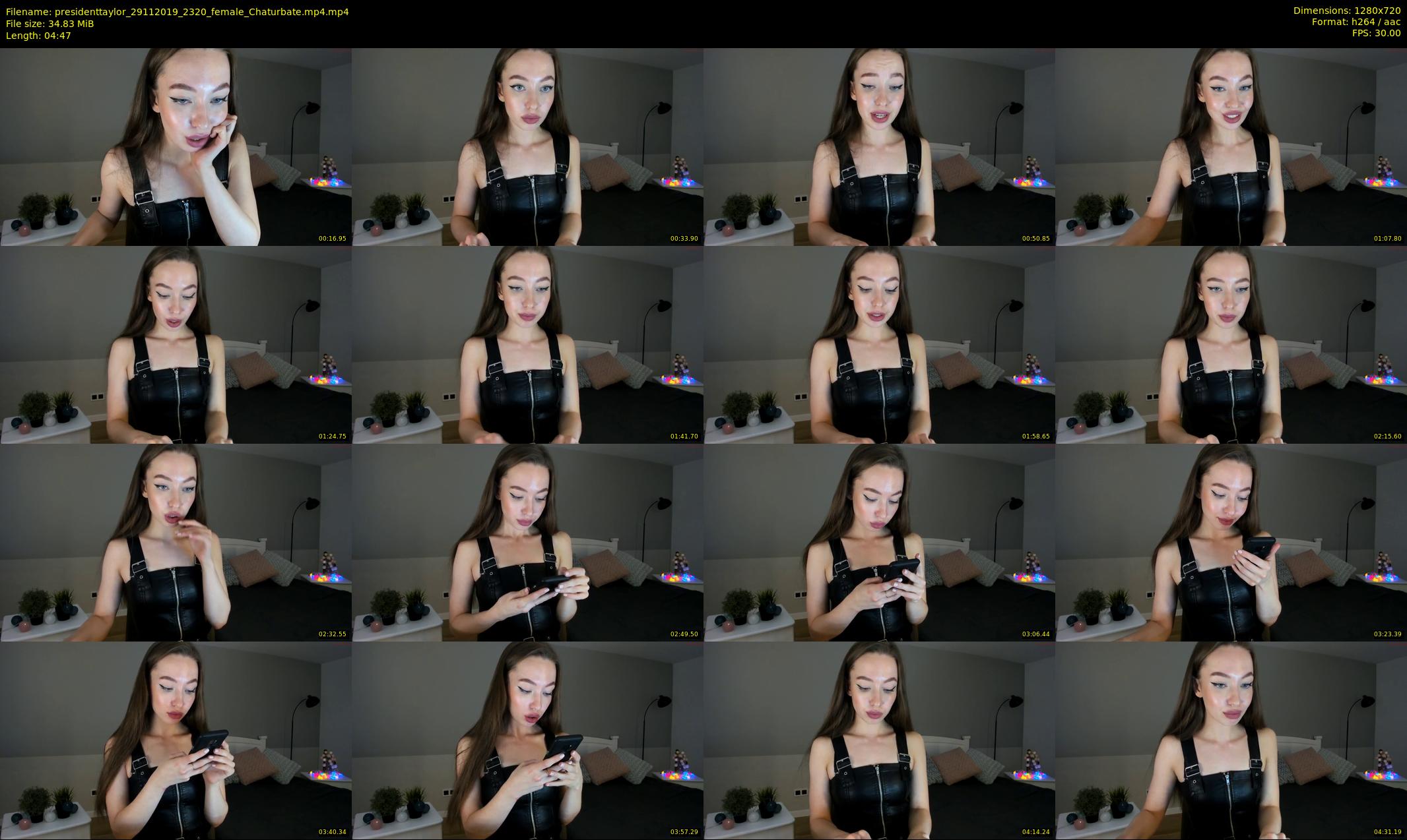 presidenttaylor — 5 minute Chaturbate female cam show recording, 720p, Nov 29, 2019
