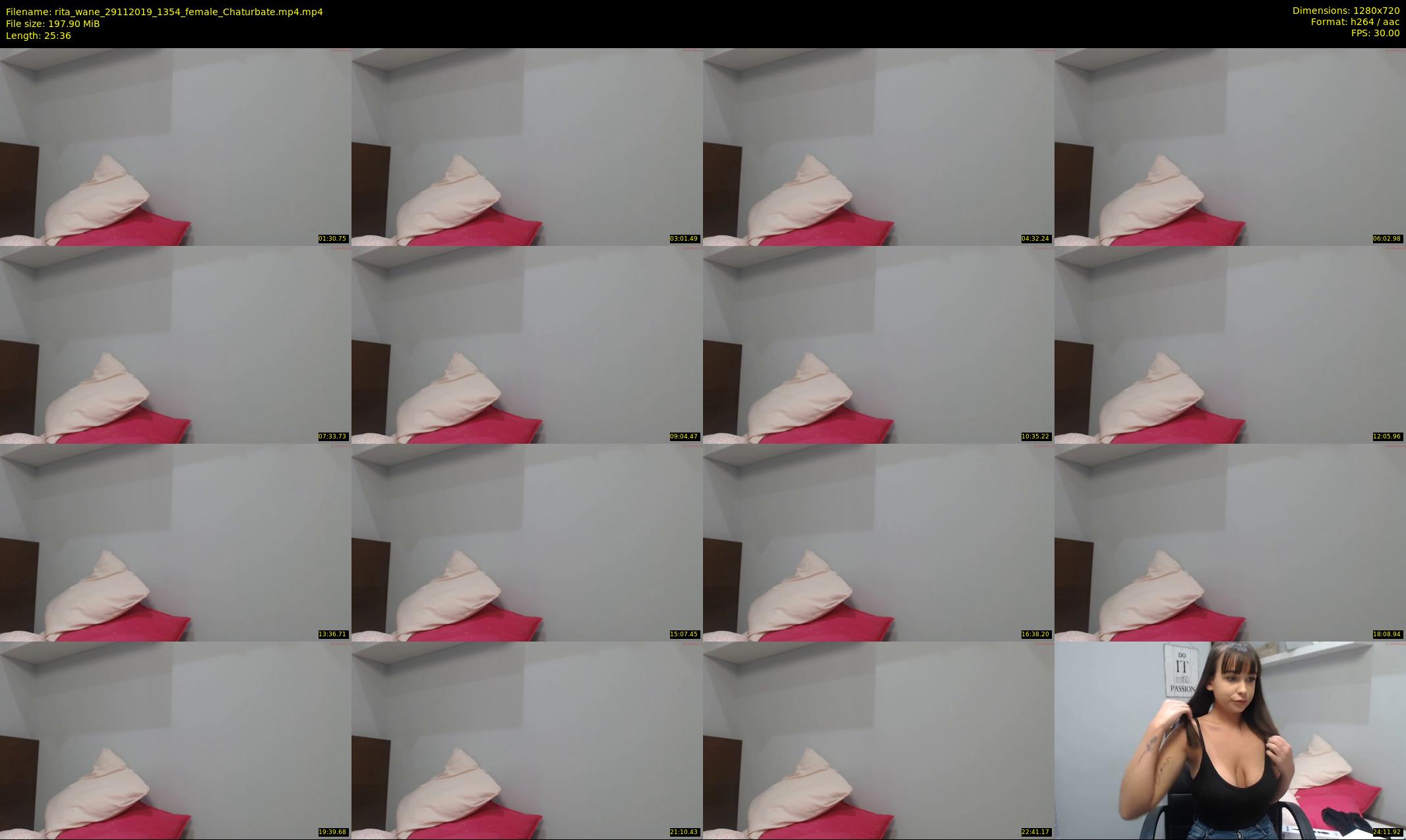 rita_wane — 26 minute Chaturbate female cam show recording, 720p, Nov 29, 2019