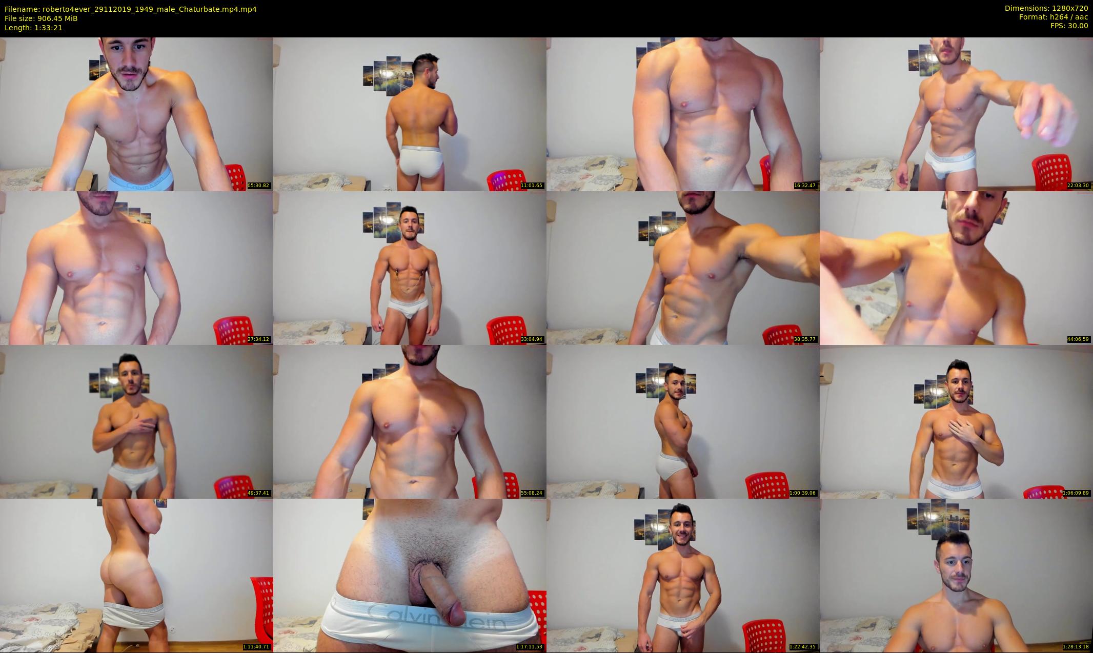 roberto4ever — 94 minute Chaturbate male cam show recording, 720p, Nov 29, 2019