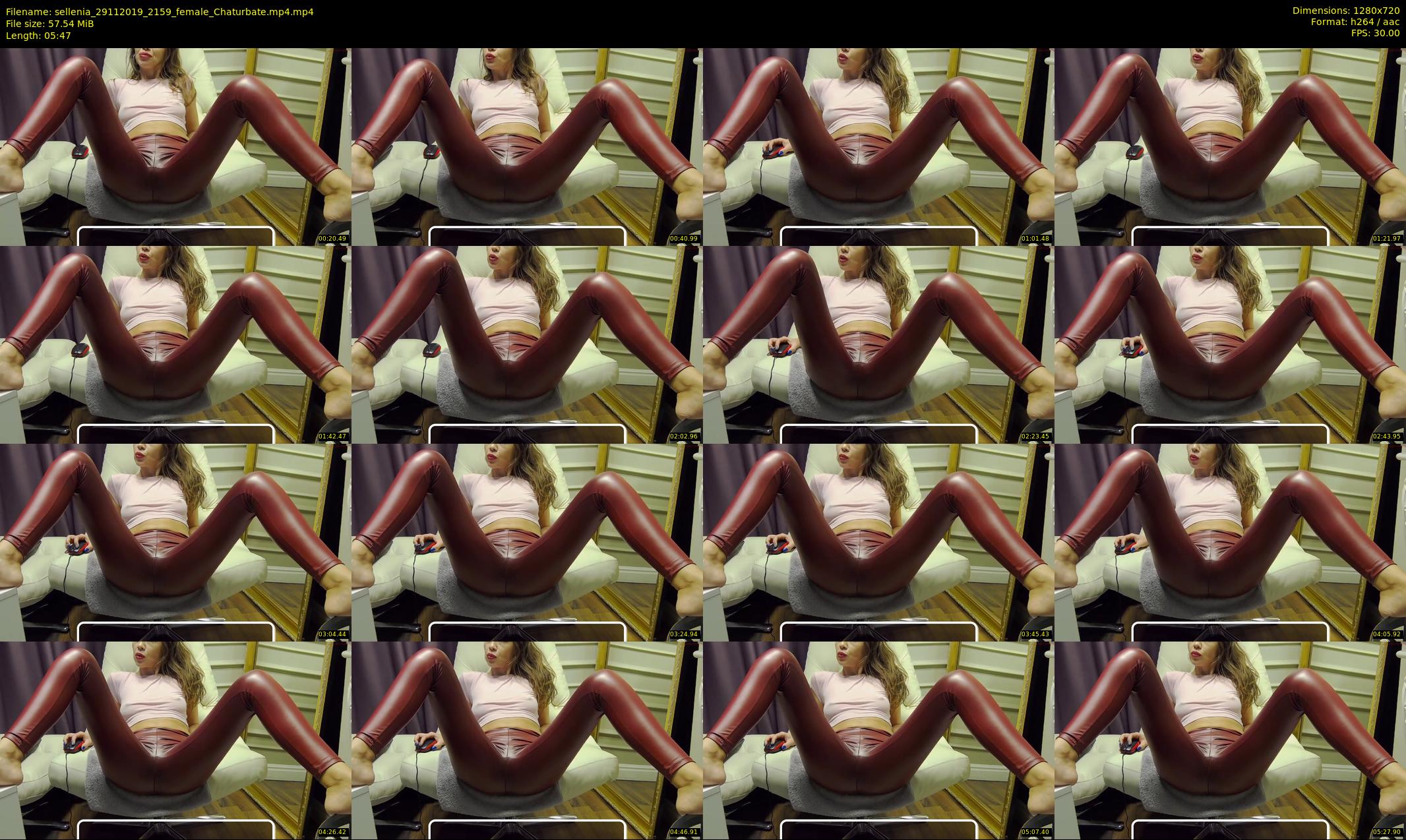 sellenia — 6 minute Chaturbate female cam show recording, 720p, Nov 29, 2019