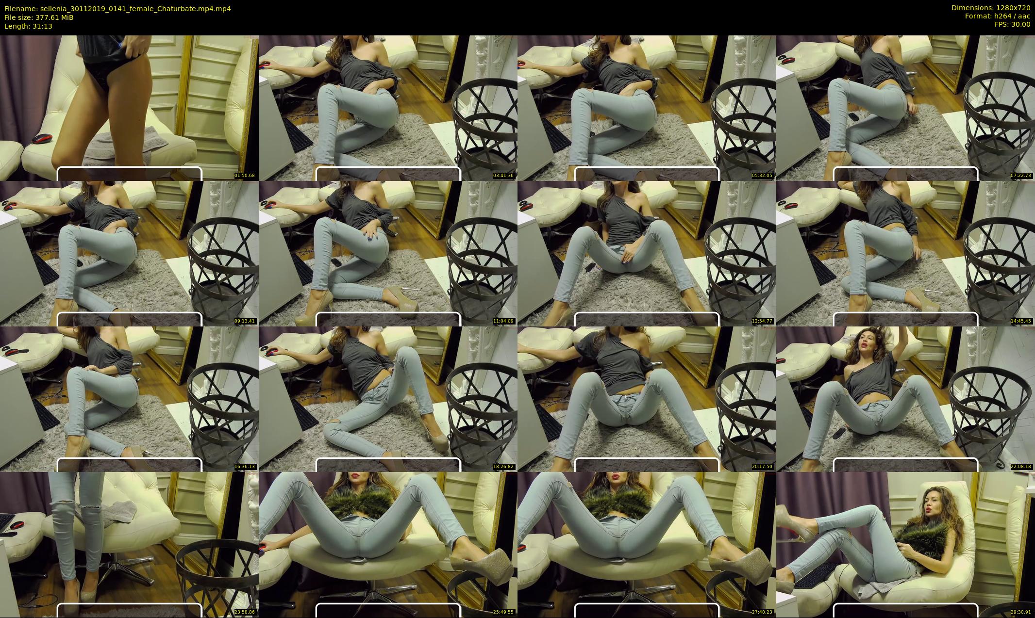 sellenia — 32 minute Chaturbate female cam show recording, 720p, Nov 30, 2019