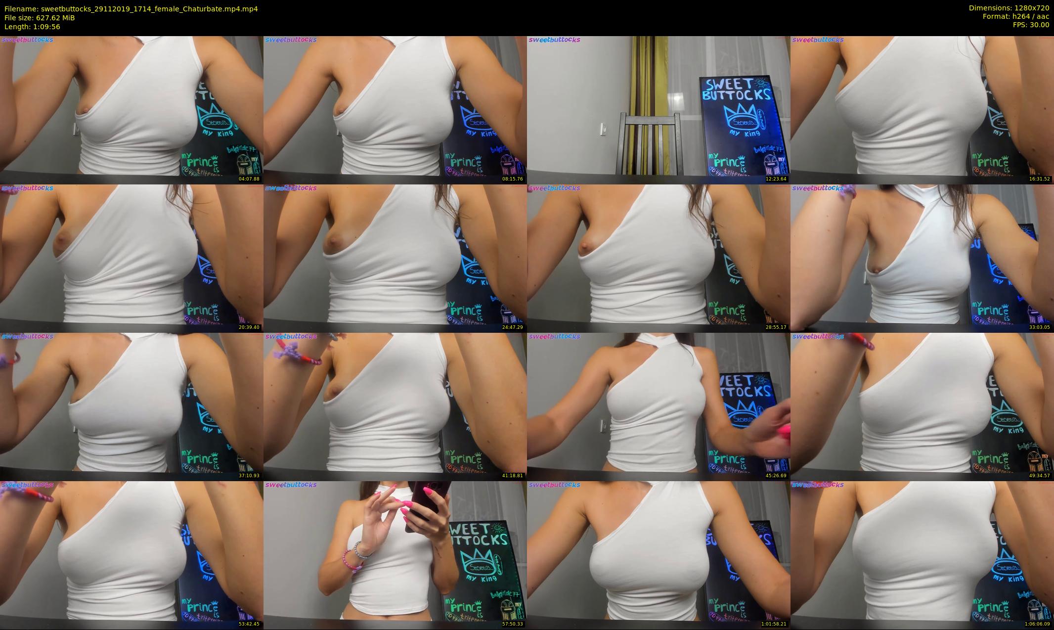 sweetbuttocks — 70 minute Chaturbate female cam show recording, 720p, Nov 29, 2019