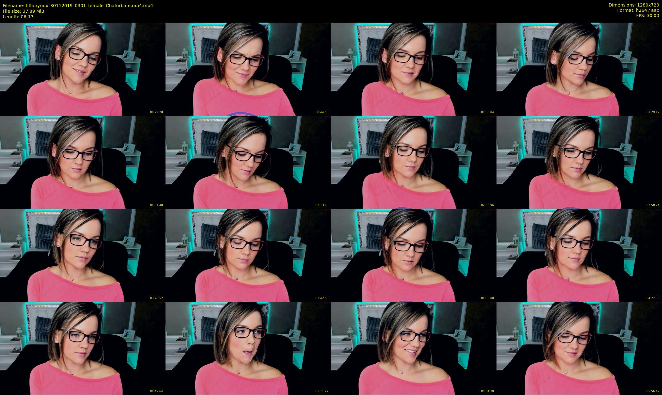 tiffanyriox — 7 minute Chaturbate female cam show recording, 720p, Nov 30, 2019