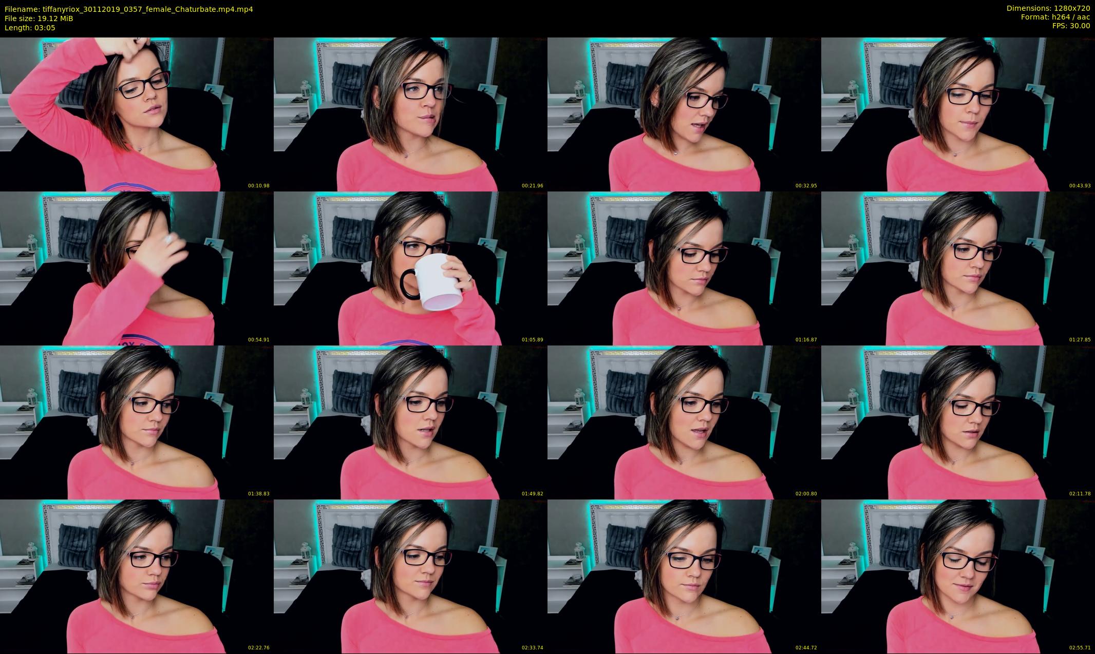 tiffanyriox — 4 minute Chaturbate female cam show recording, 720p, Nov 30, 2019