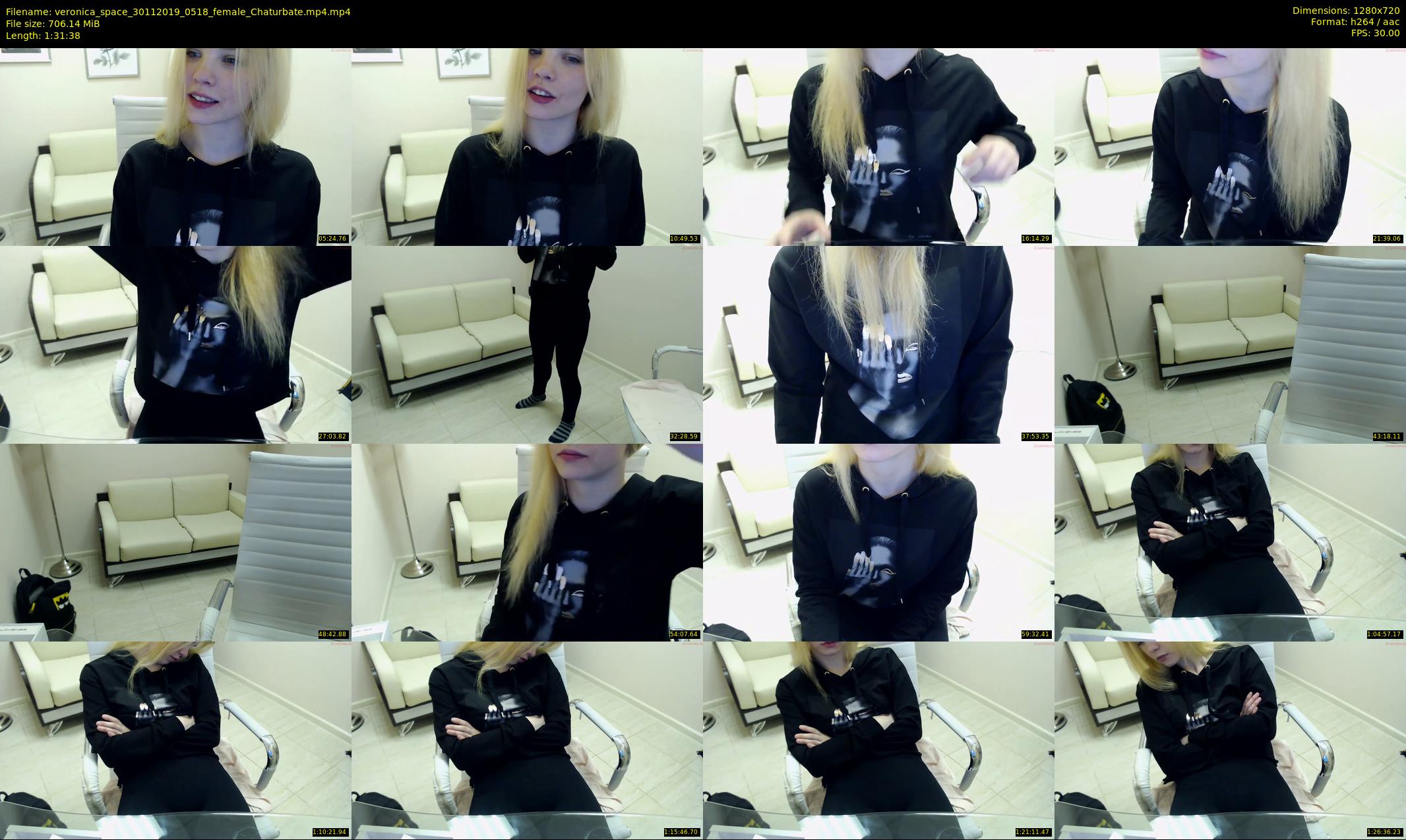 veronica_space — 92 minute Chaturbate female cam show recording, 720p, Nov 30, 2019