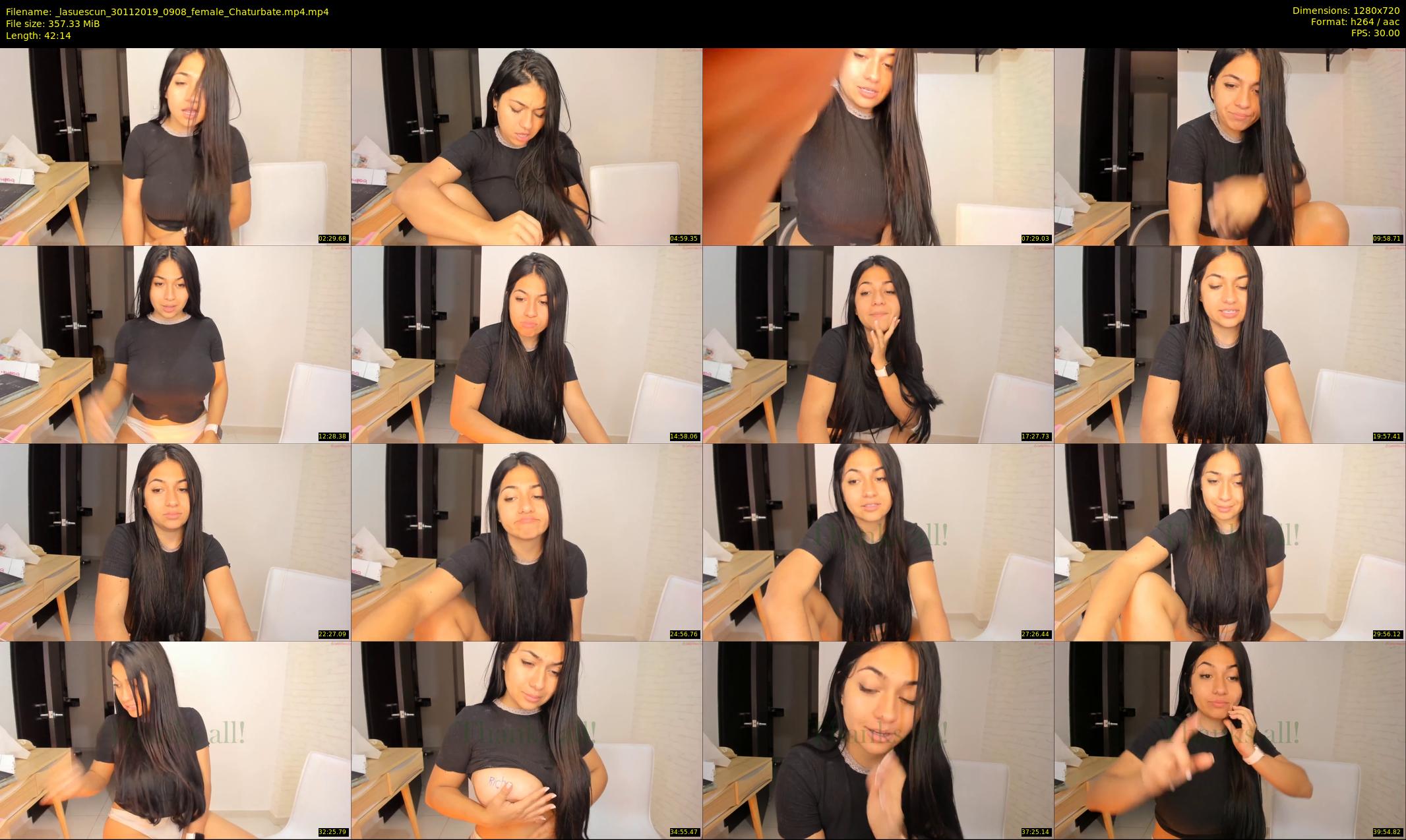 _lasuescun — 43 minute Chaturbate female cam show recording, 720p, Nov 30, 2019