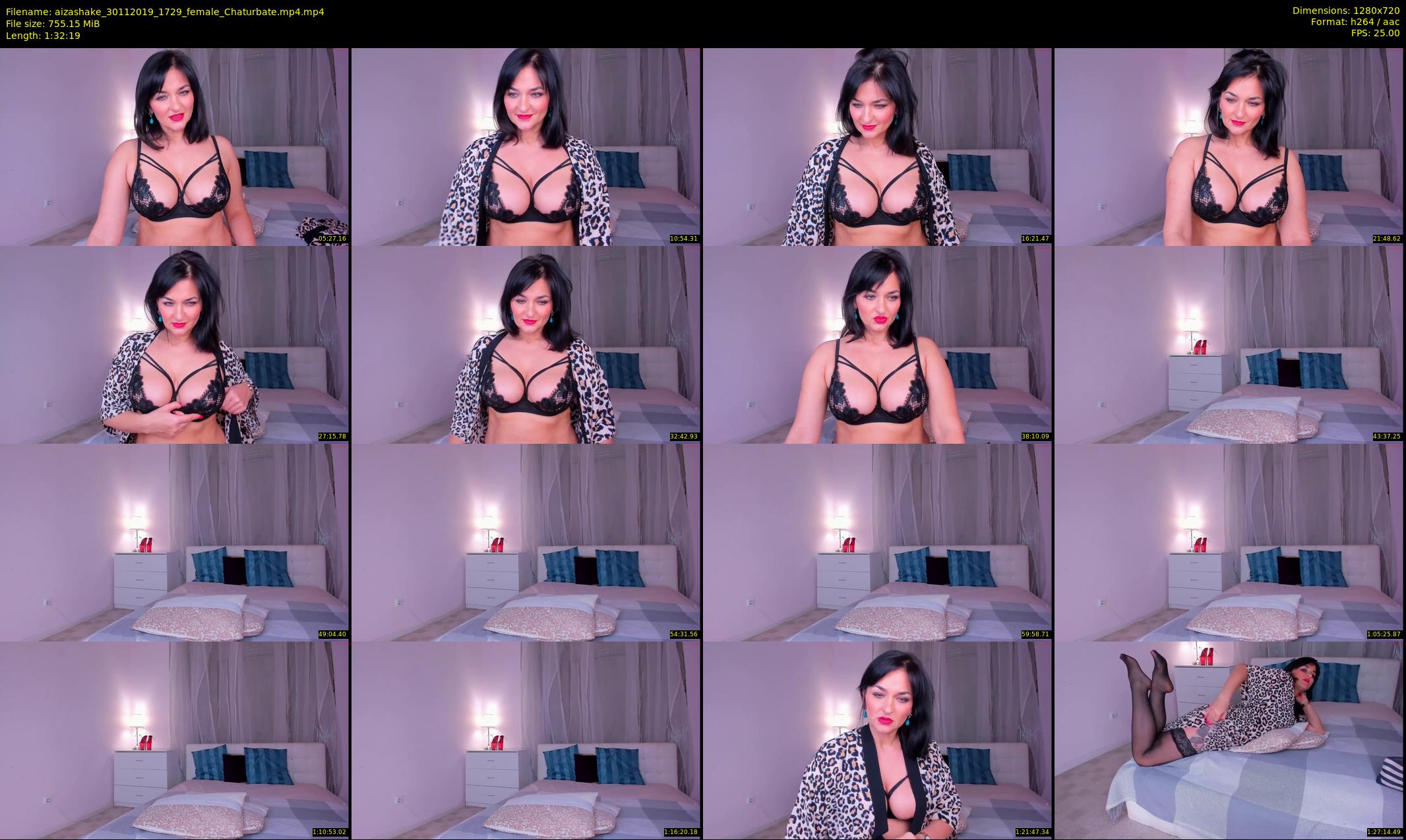 aizashake — 93 minute Chaturbate female cam show recording, 720p, Nov 30, 2019