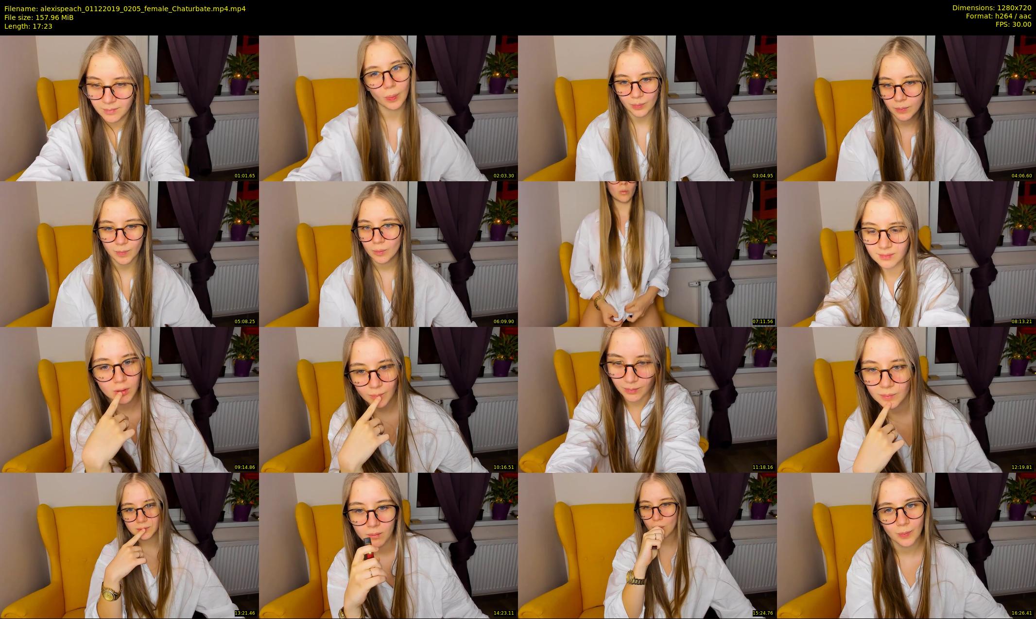 alexispeach — 18 minute Chaturbate female cam show recording, 720p, Dec 1, 2019
