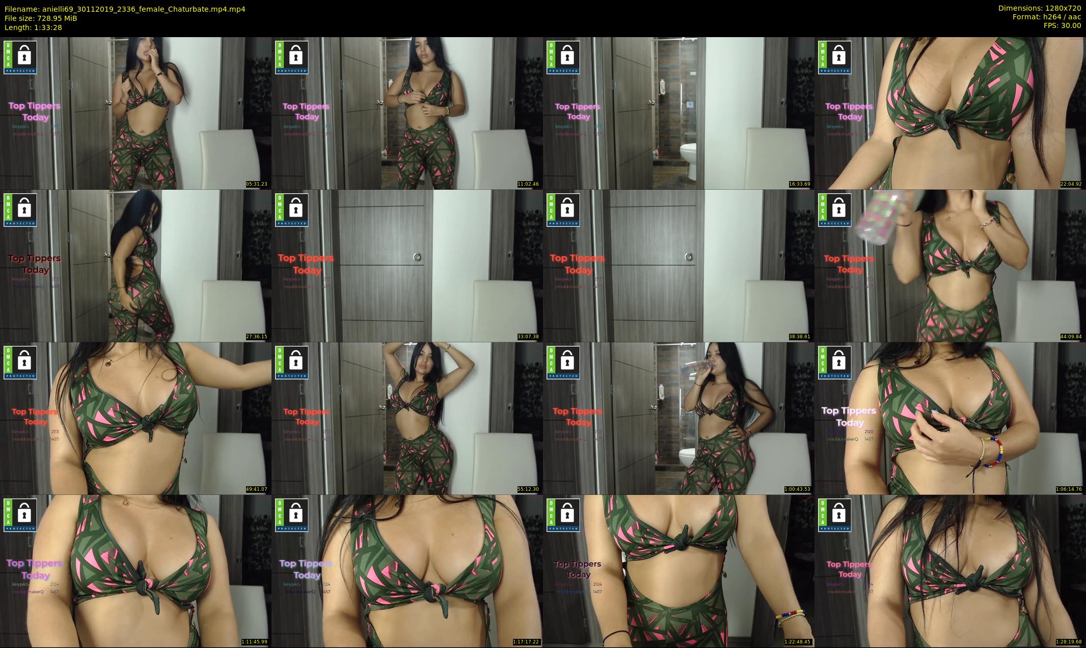 anielli69 — 94 minute Chaturbate female cam show recording, 720p, Nov 30, 2019
