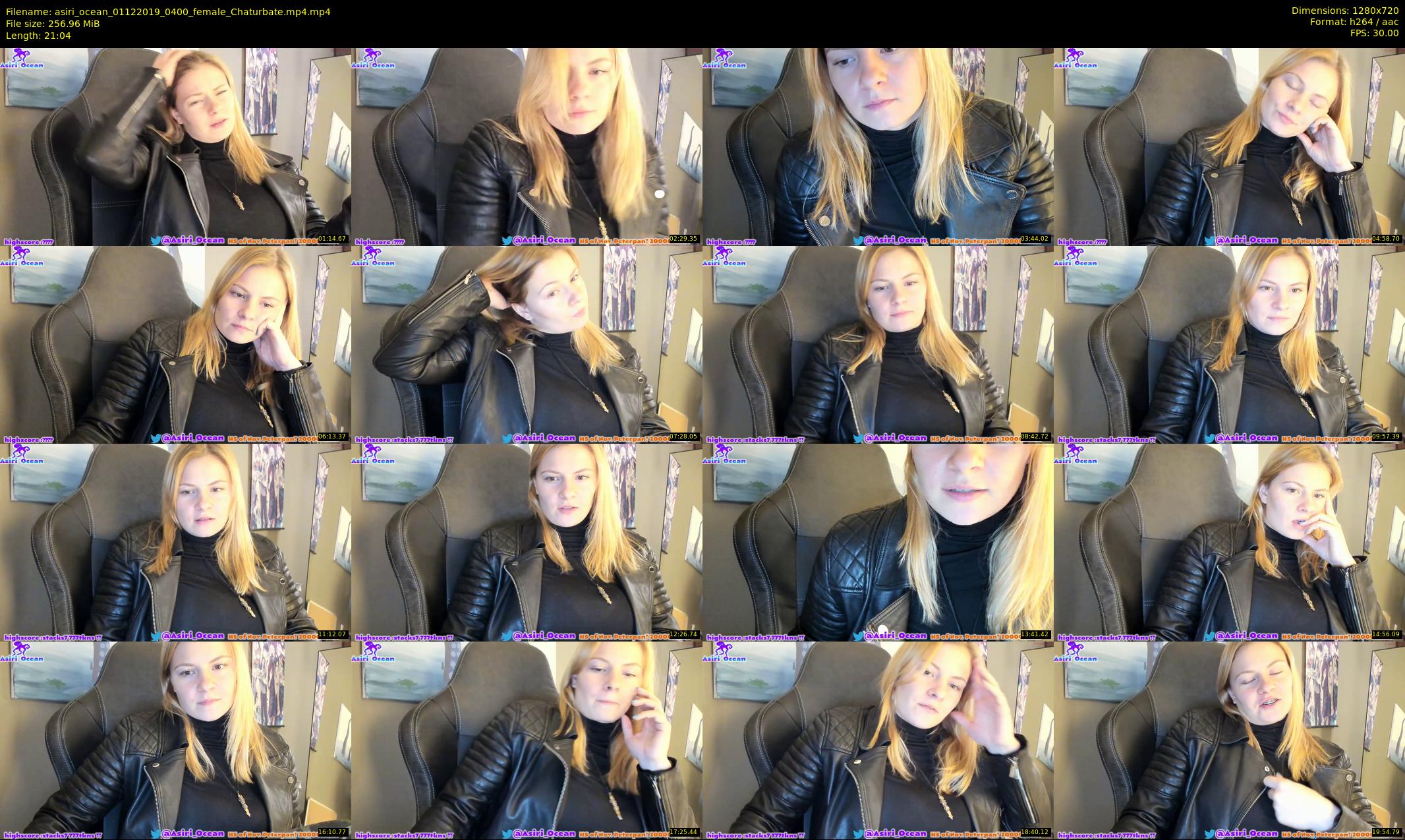 asiri_ocean — 22 minute Chaturbate female cam show recording, 720p, Dec 1, 2019